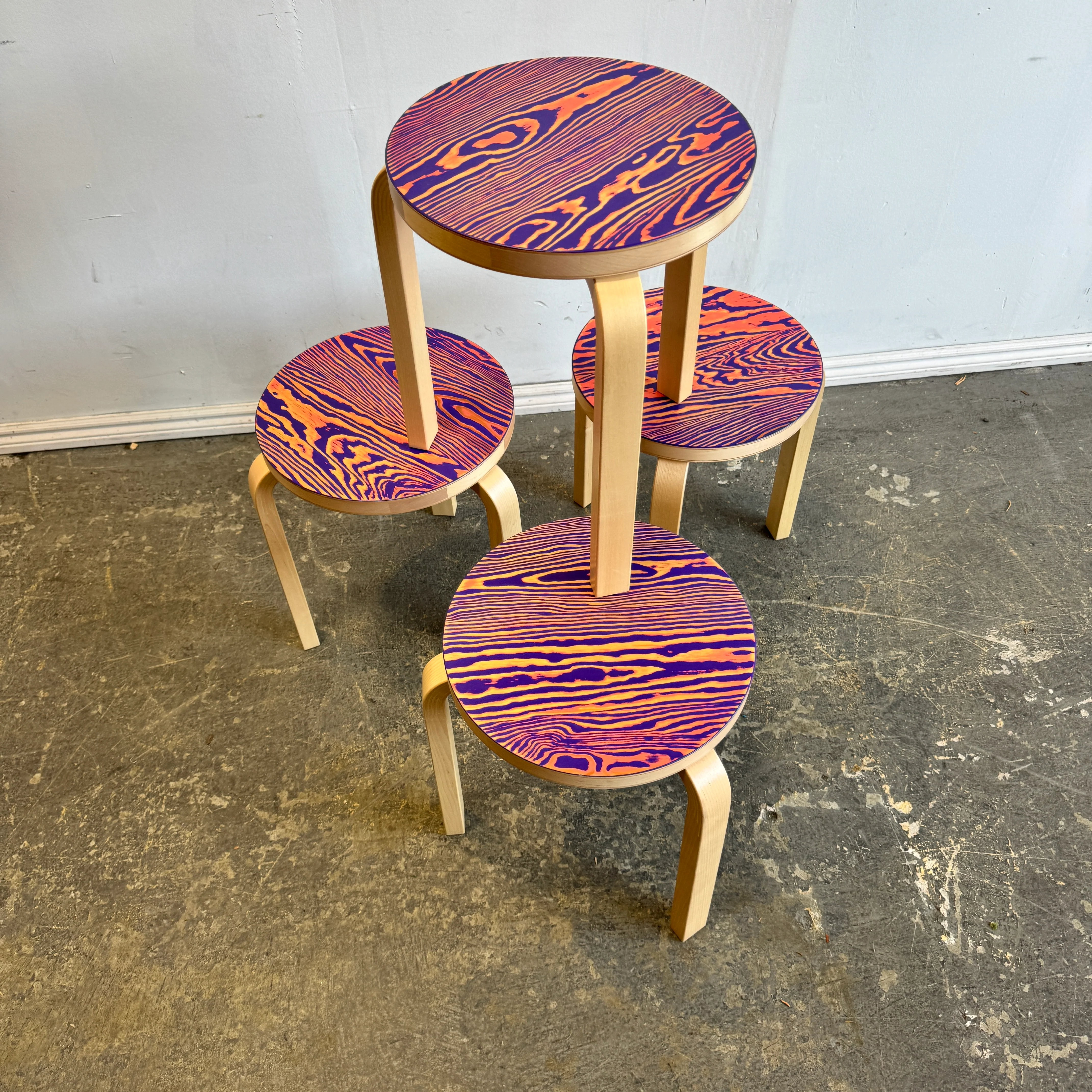 Limited Edition! Artek Aalto ColoRing 60 Stacking Stool by Jo Nagasaka (Price Per) - Image 6