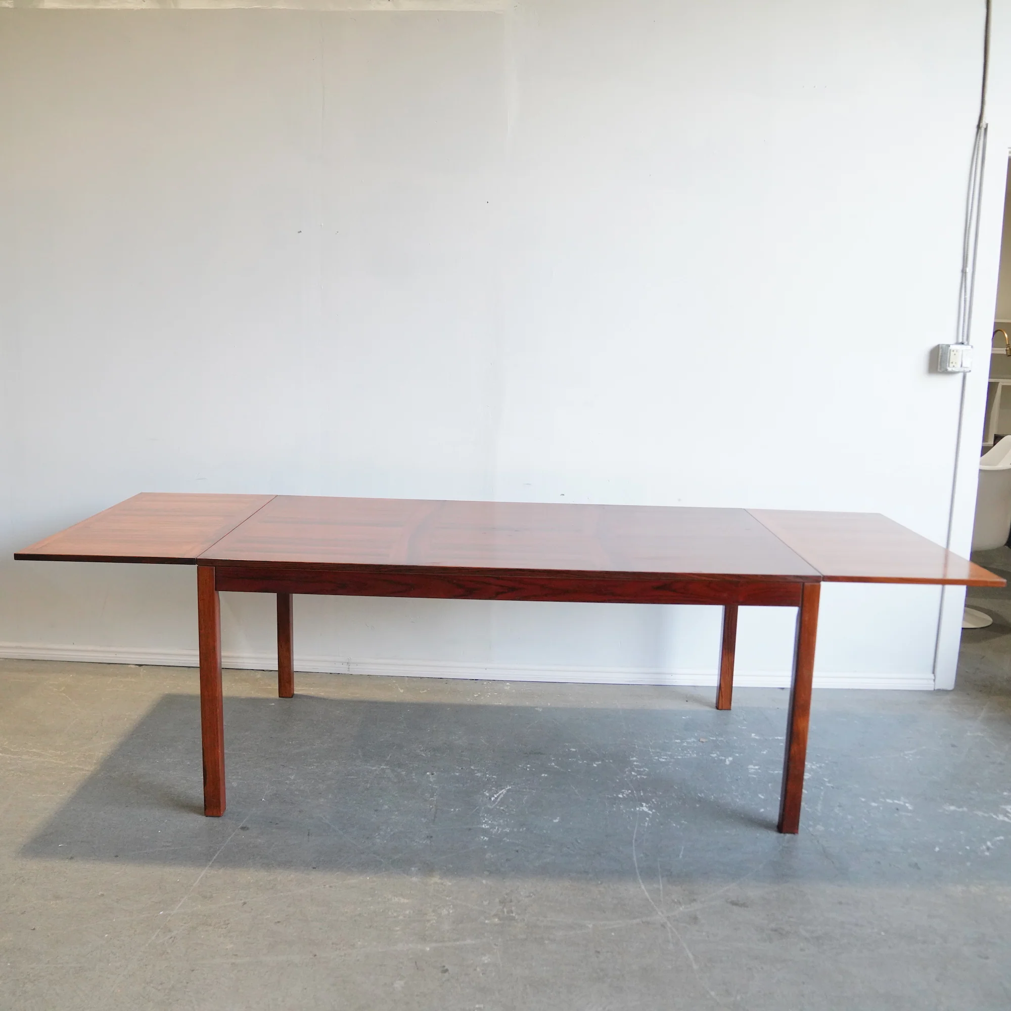 Mid-Century Danish Modern Eight-Foot Rosewood Dining Table by Kai Winding - Image 3