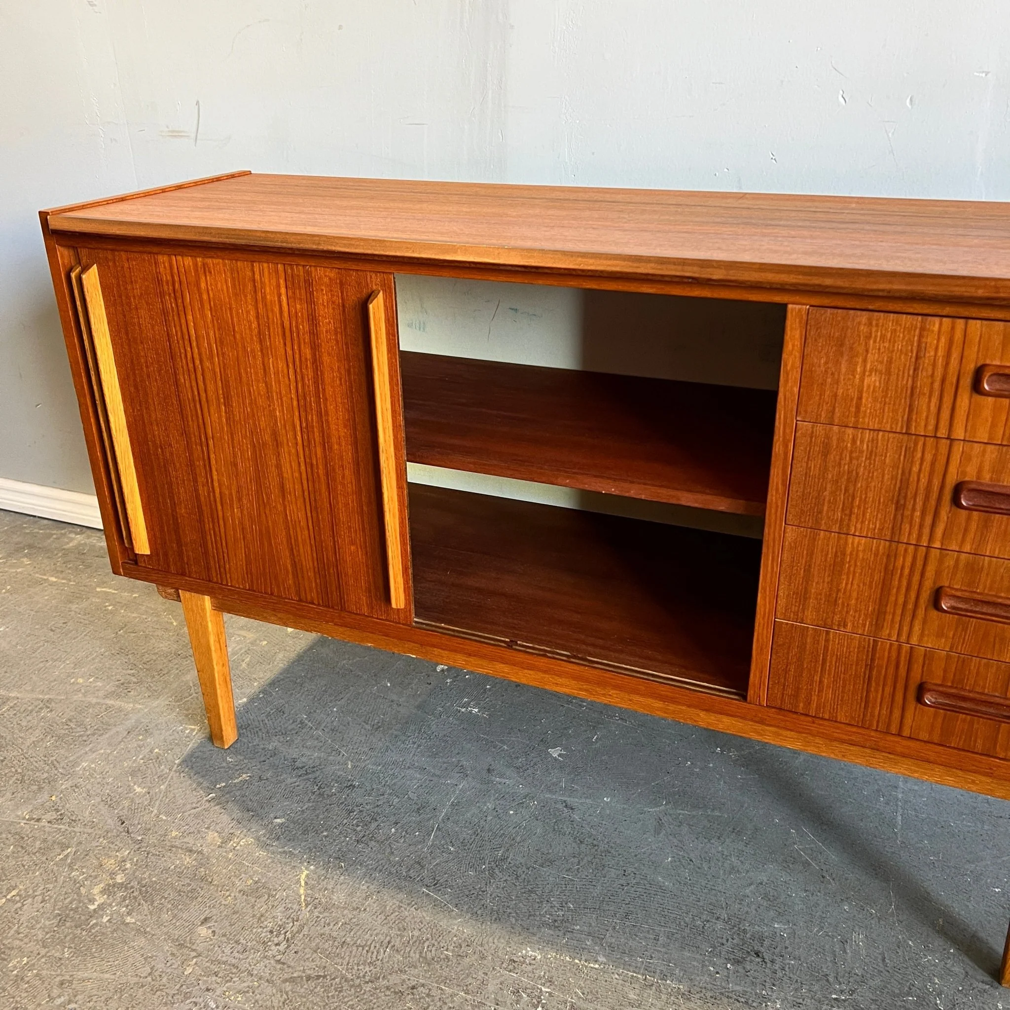 Mid Century Modern Danish Teak Sideboard 1960s - Image 5