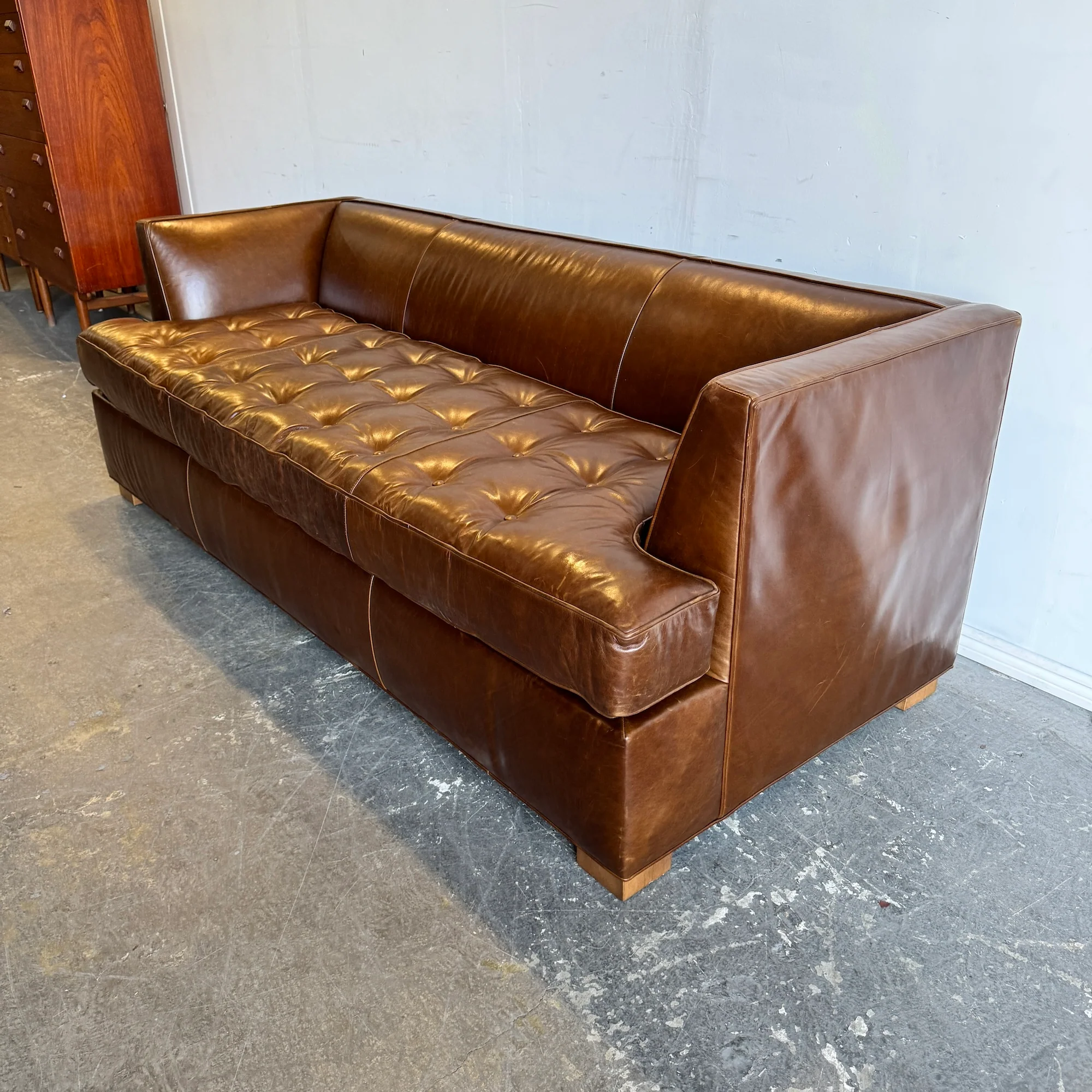 Mitchell Gold + Bob Williams Leather Sleeper Sofa - Image 2