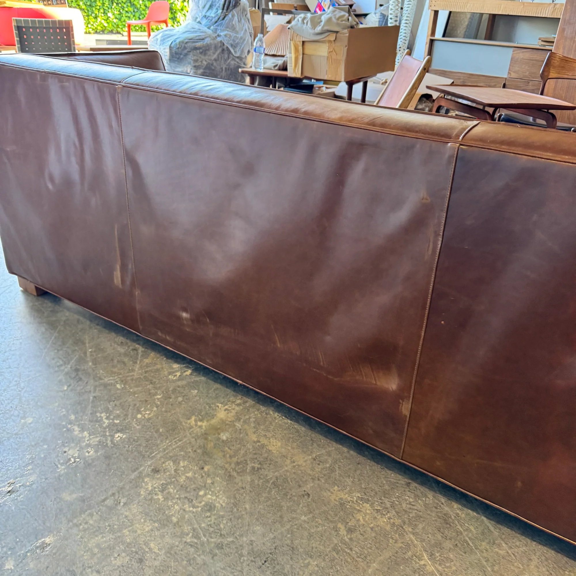 Mitchell Gold + Bob Williams Leather Sleeper Sofa - Image 9