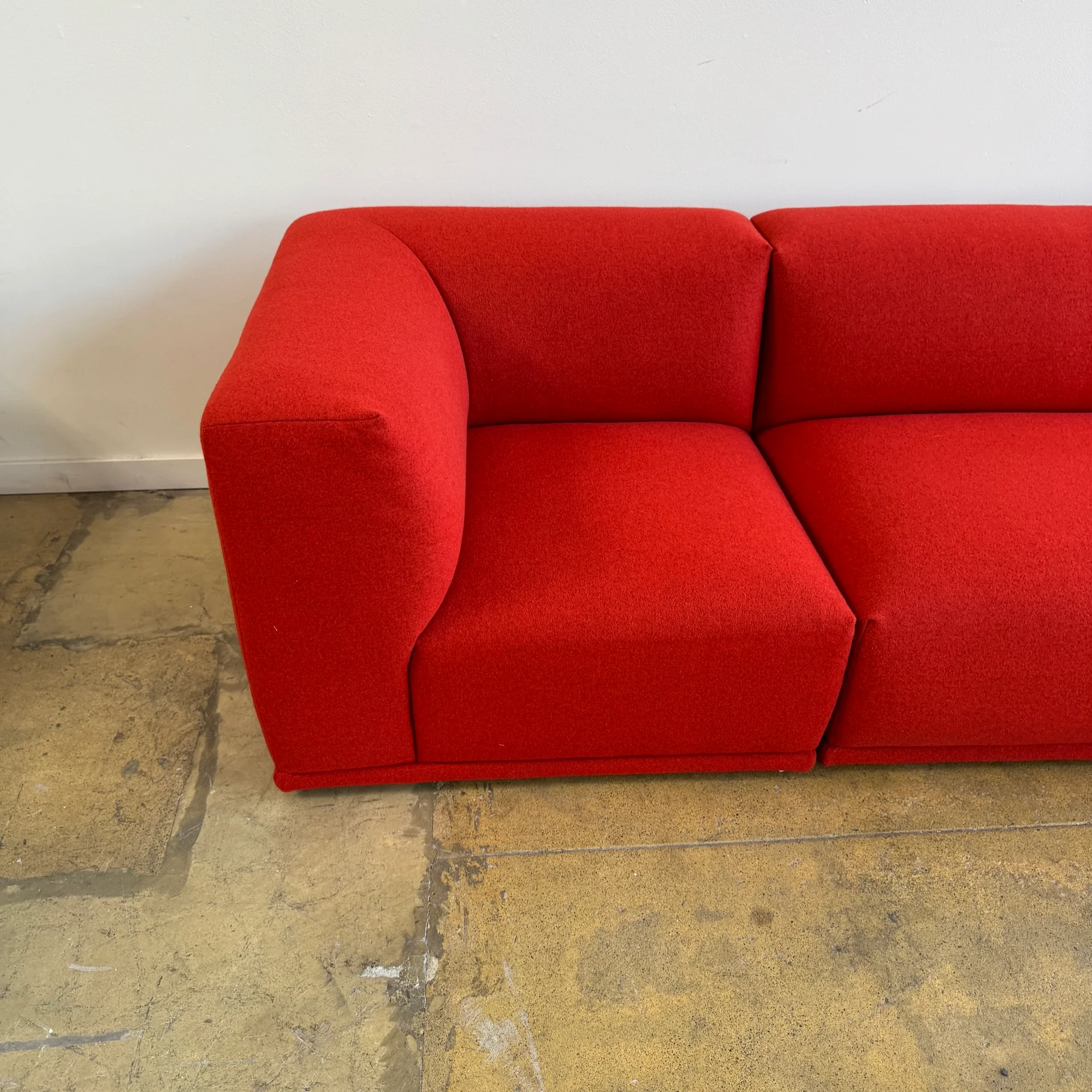 Muuto 3 Piece Connect Modular Sofa (Crimson Red) - Image 11