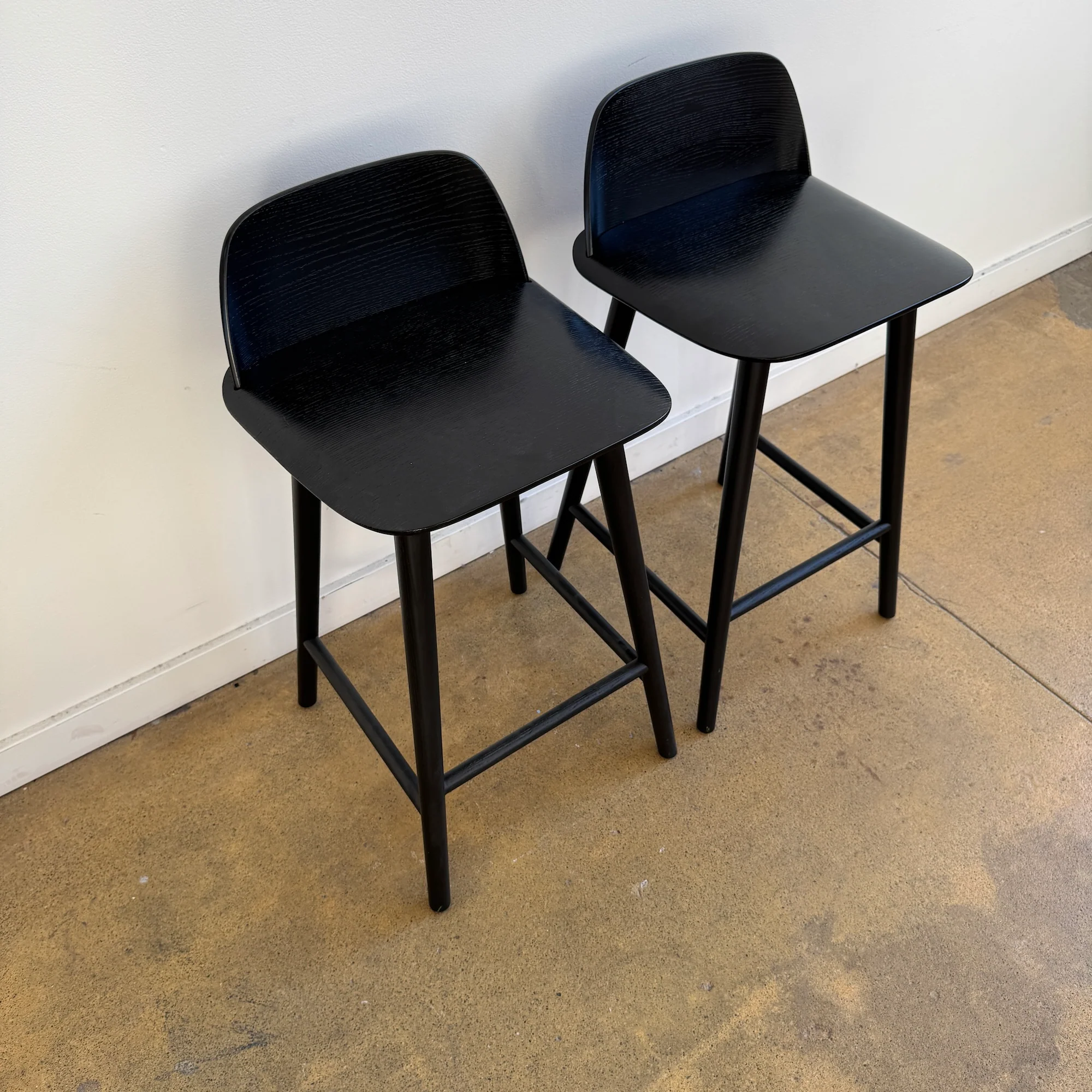 Muuto "Nerd" set of 2 Counter Stools by David Geckeler - Image 4