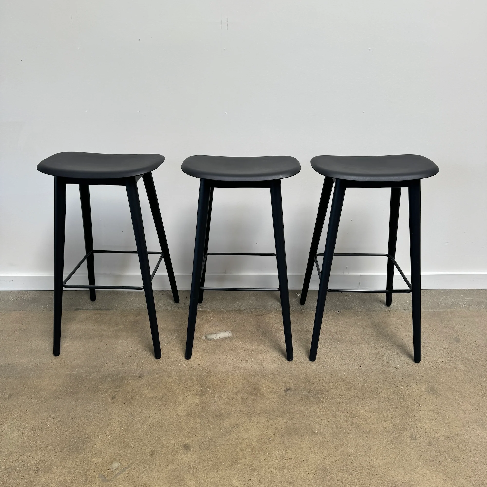 Muuto - Set of 3 Fiber Bar Stools