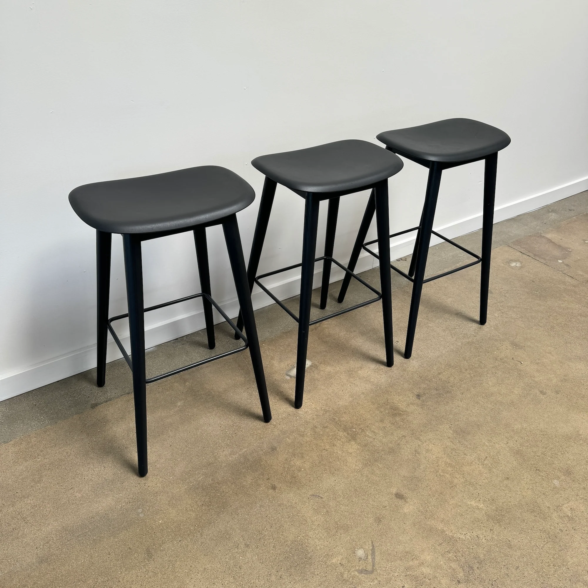 Muuto - Set of 3 Fiber Bar Stools - Image 2