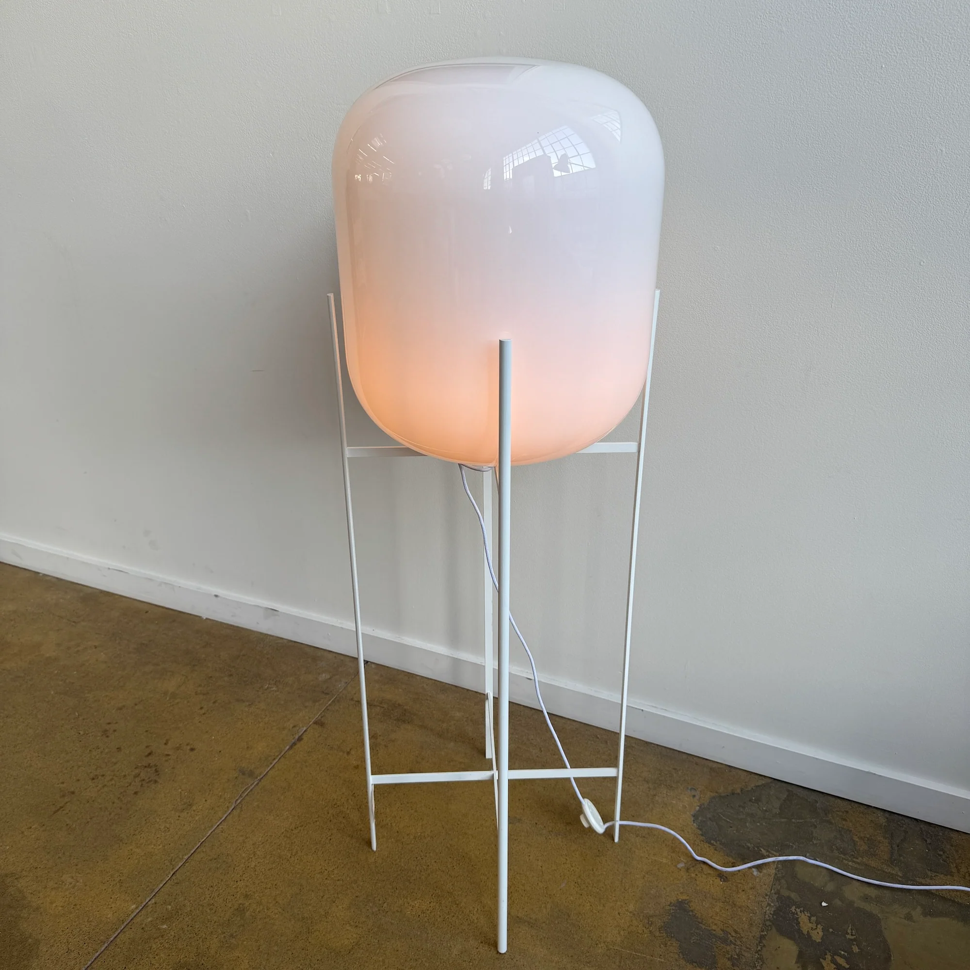 Oda Big in White Floor Lamp by Sebastian Herkner for Pulpo - Image 2