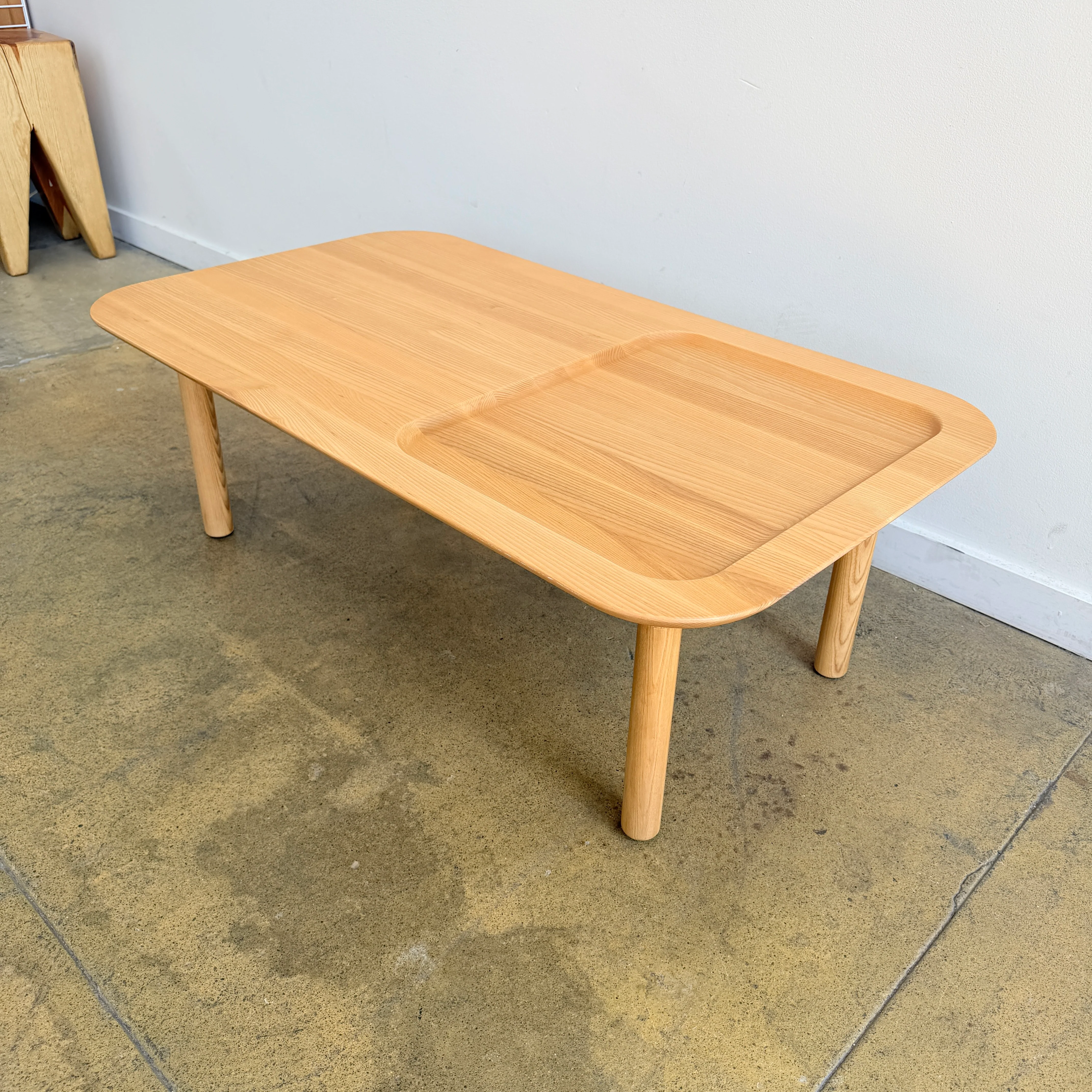 Poppin Oakwood Rectangle Coffee Table - Image 2