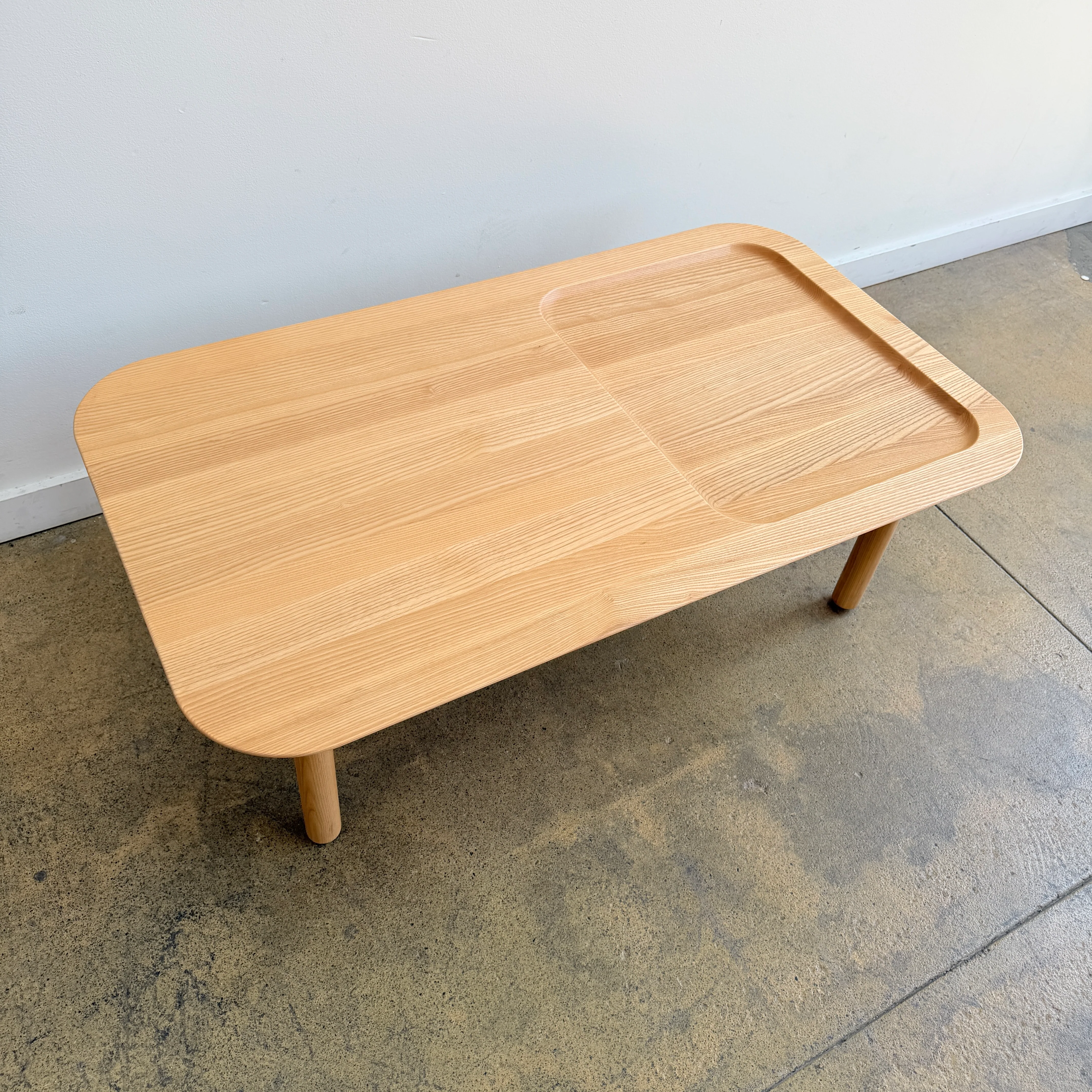 Poppin Oakwood Rectangle Coffee Table - Image 3
