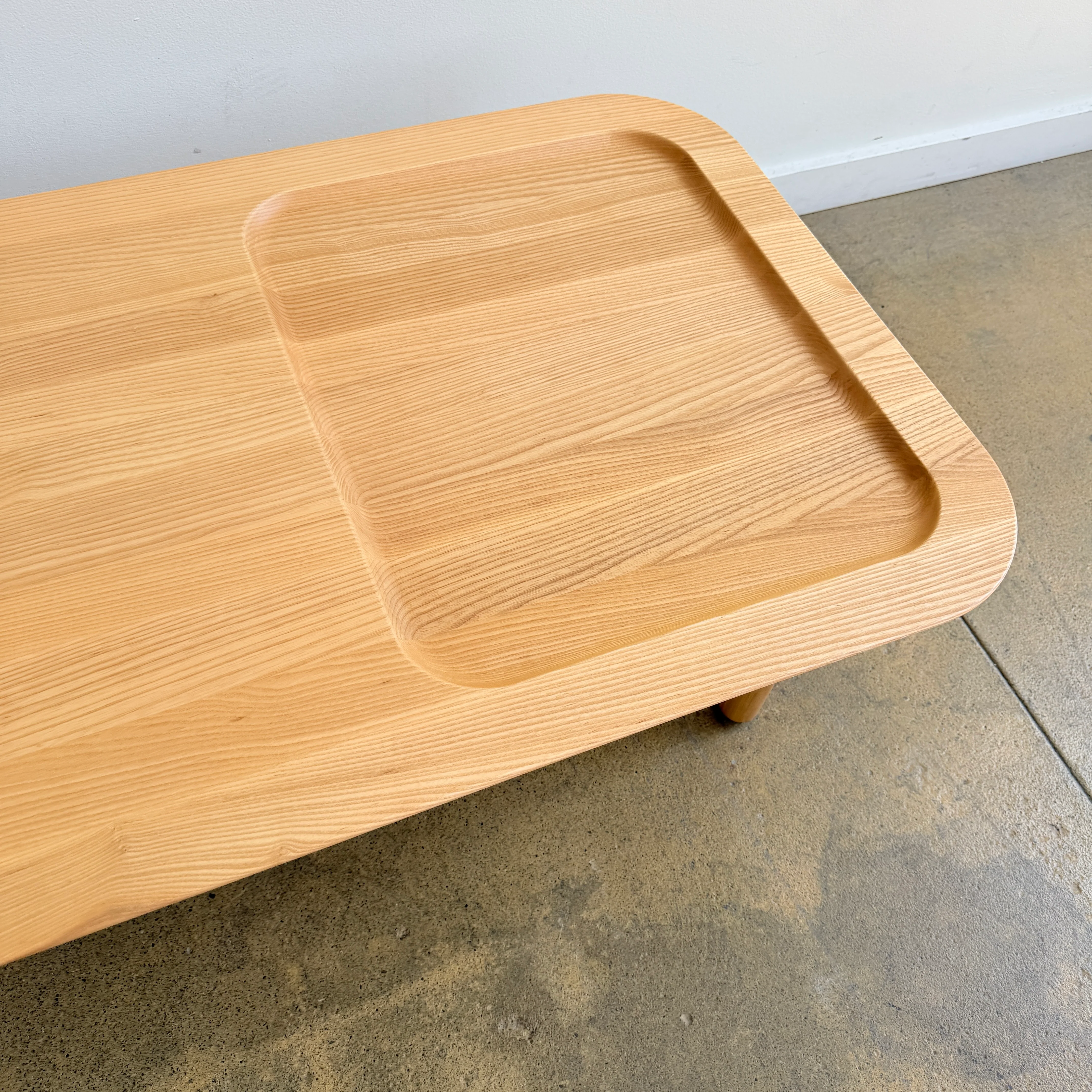 Poppin Oakwood Rectangle Coffee Table - Image 4