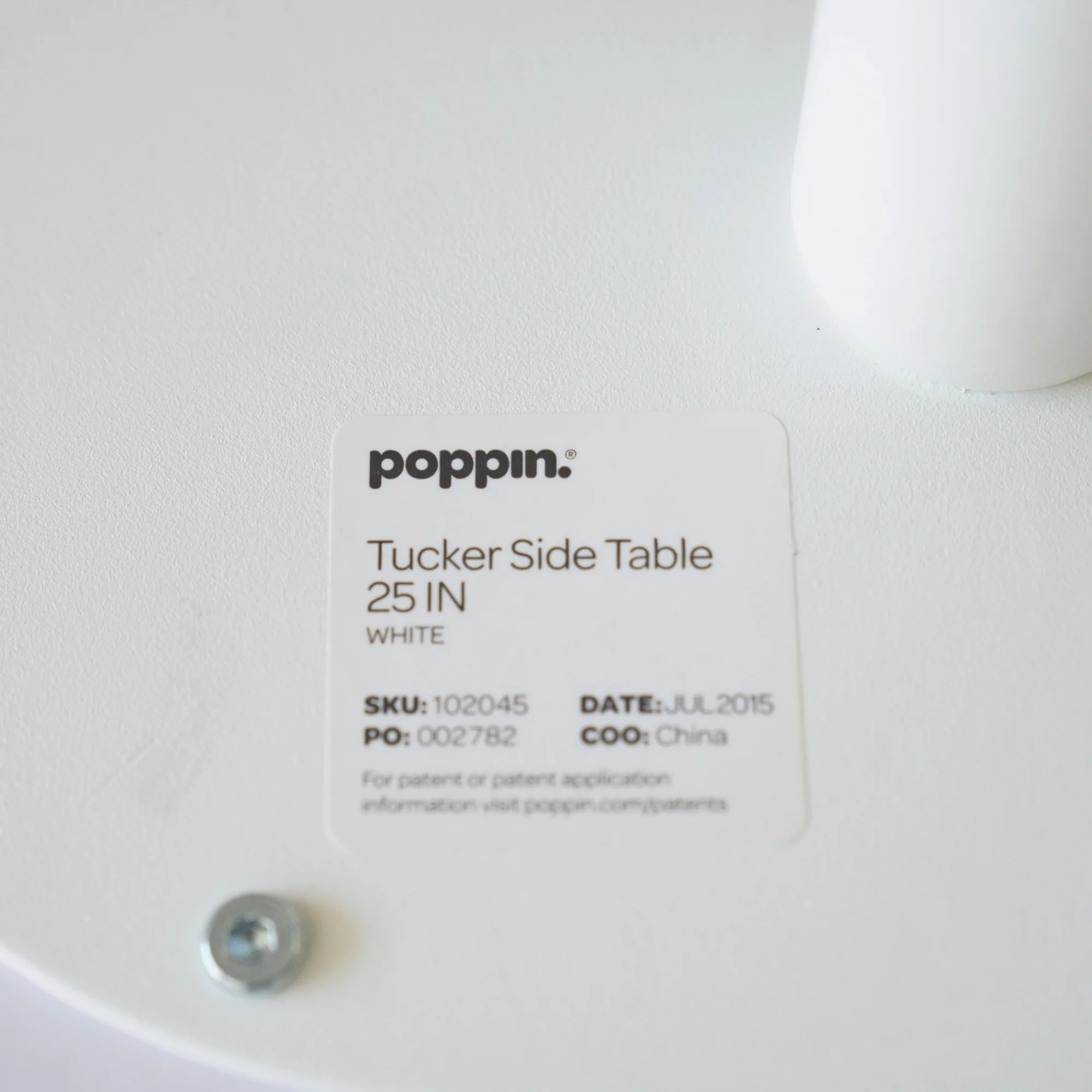 Poppin White Tucker Side Table - Image 4