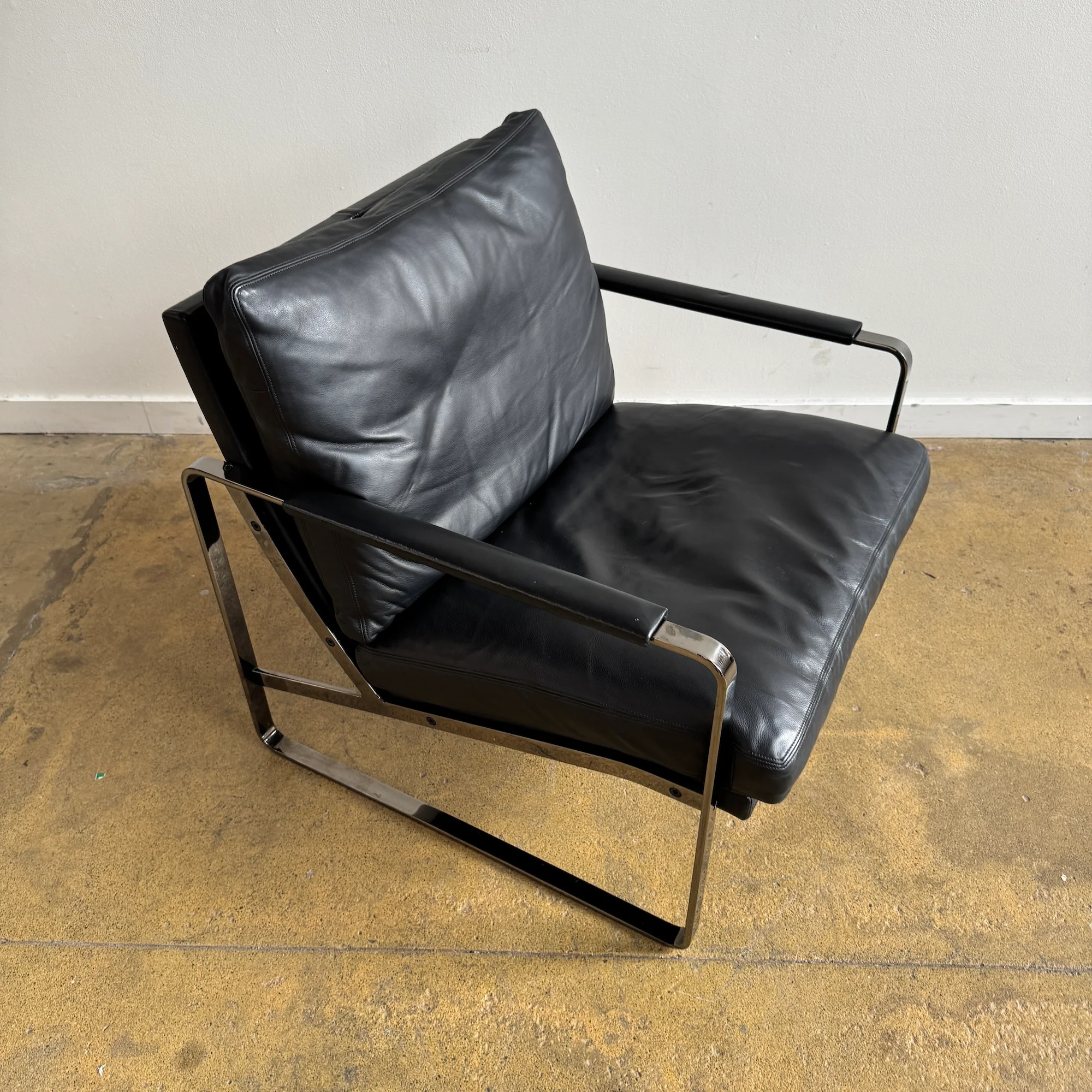 Preben Fabricius Conversation Leather Lounge Chair for Walter Knoll (Two Available) - Image 2
