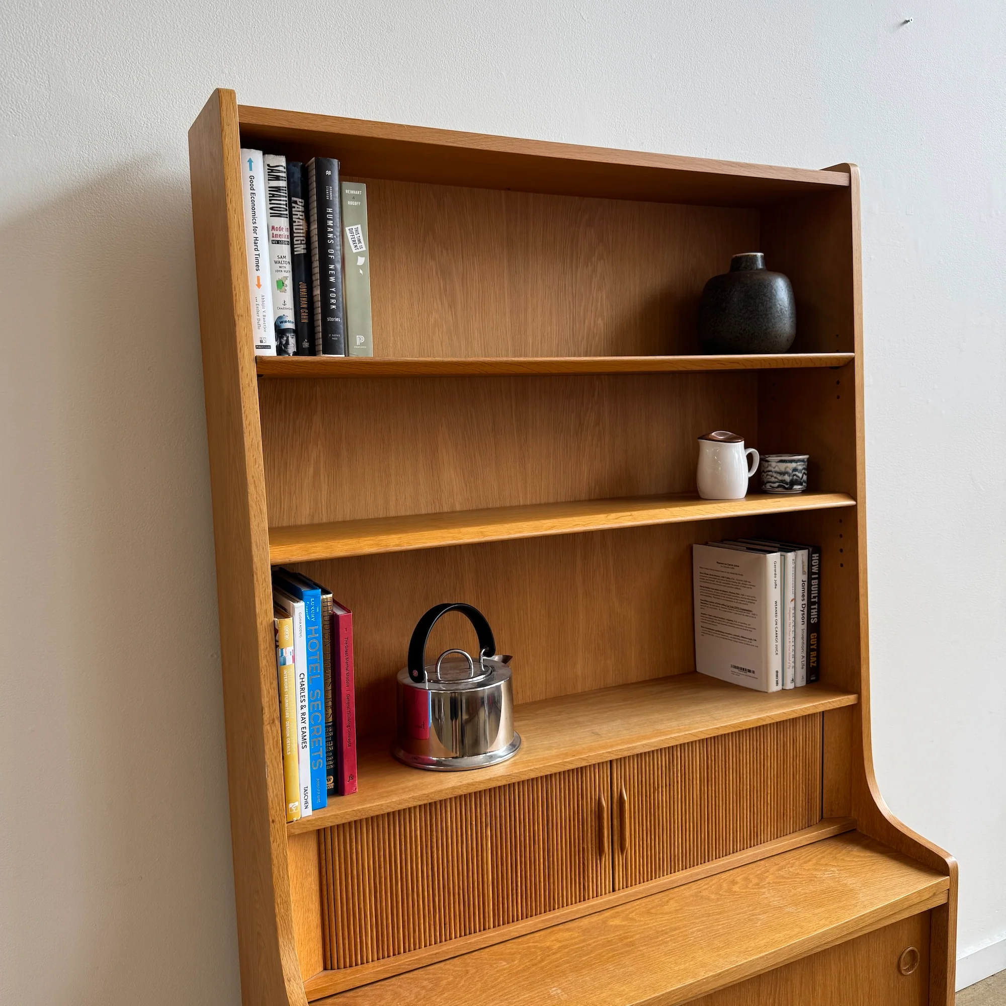 Rare! Danish Modern Johannes Sorth Oakwood Secretary shelf for Bornholm Møbelfabrik - Image 4