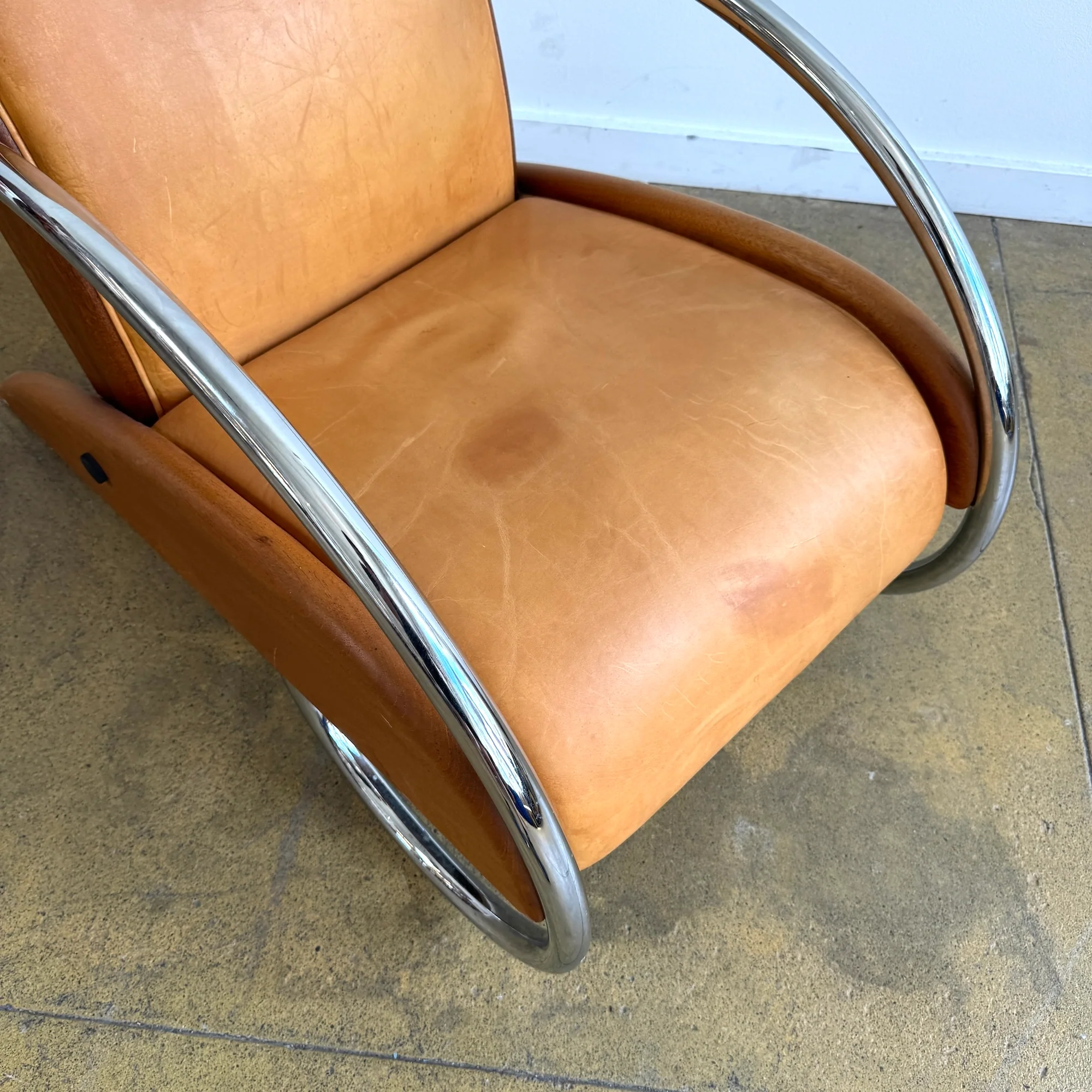 Rare! Danish Modern Klaus Wettergren streamline Bauhaus Armchair - Image 5