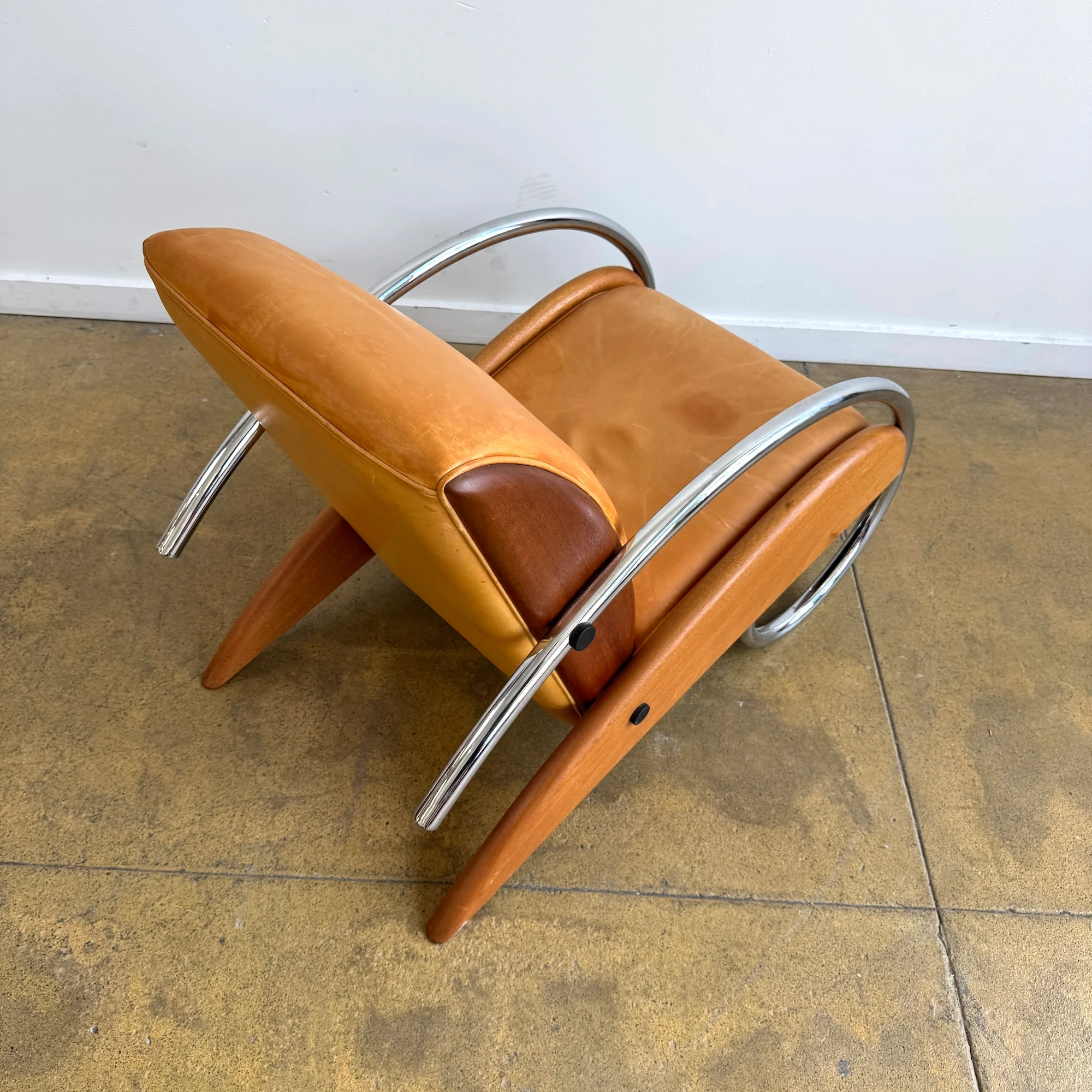 Rare! Danish Modern Klaus Wettergren streamline Bauhaus Armchair - Image 7