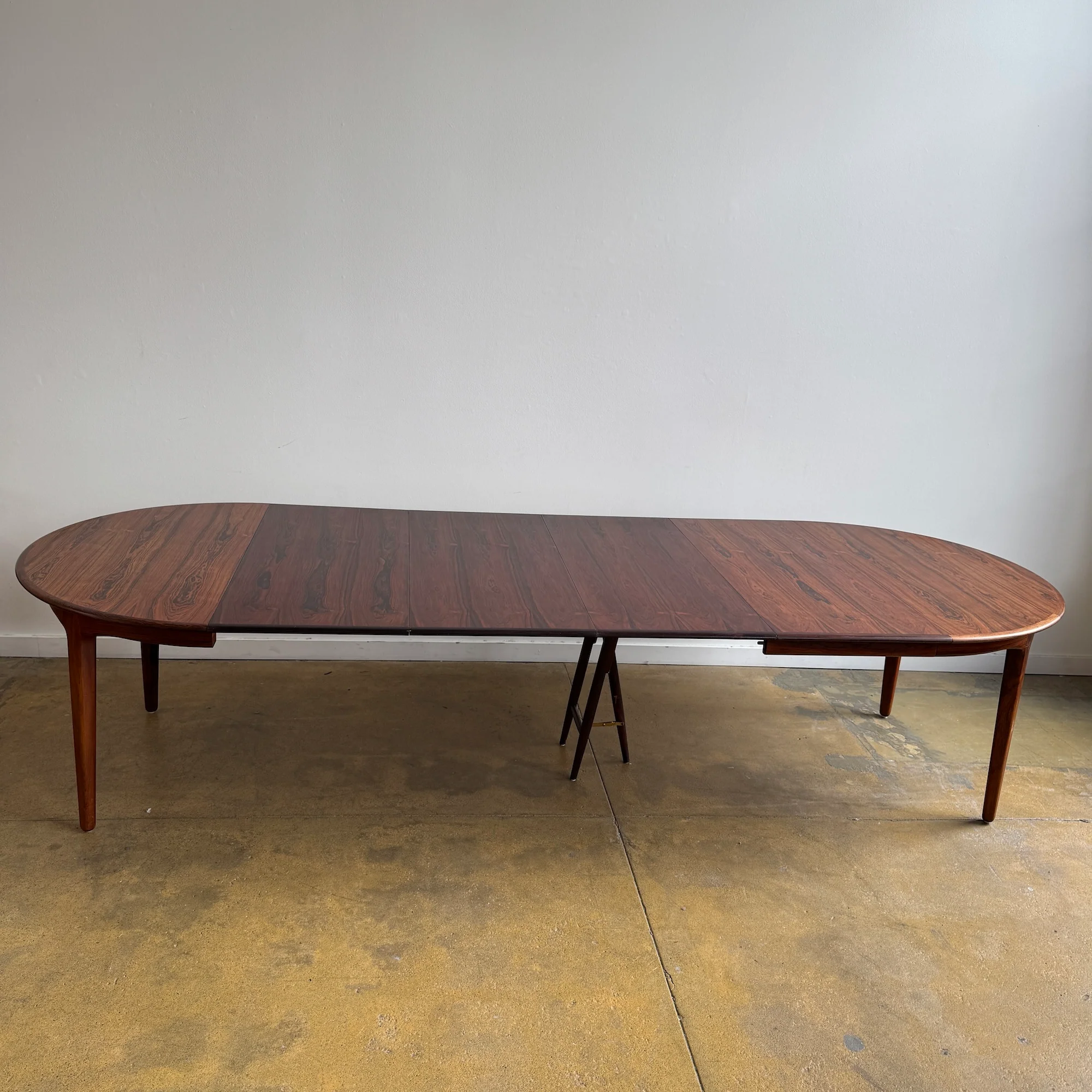 Rare! Danish Modern Large Rosewood Henning Kjærnulf Model 62 Dining Table - Image 3
