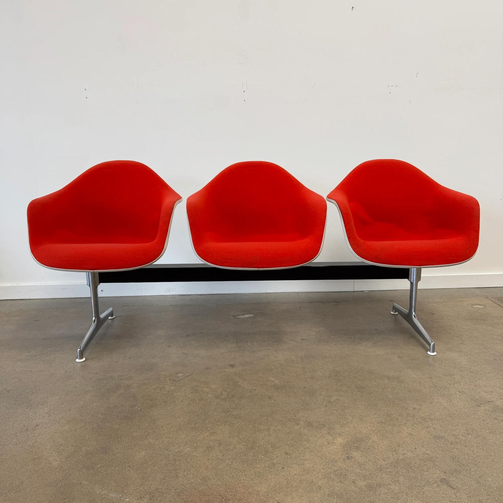 Rare! Eames Aluminum Tandem Armchair Bench by Vitra - Image 2