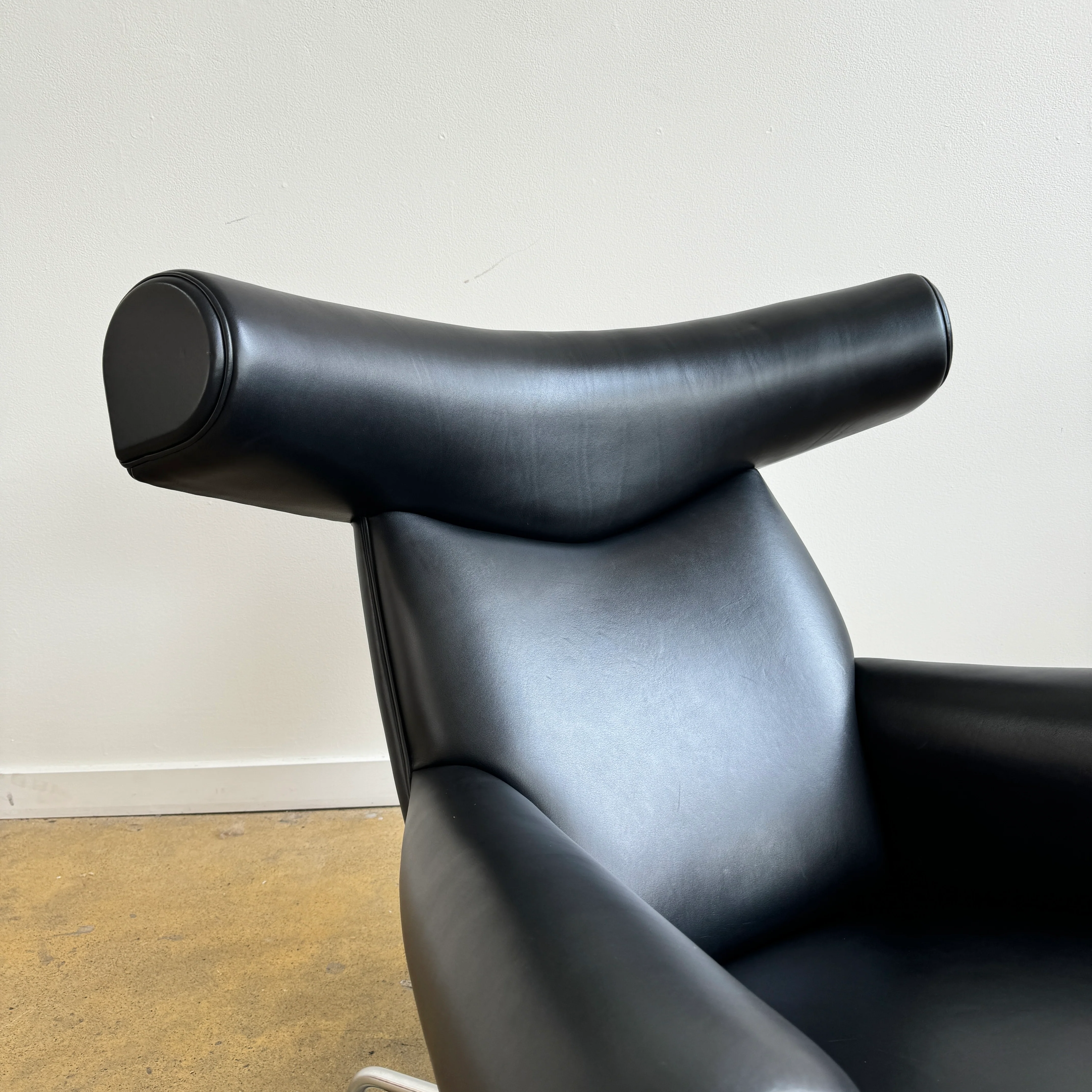 Rare! Hans Wegner Leather OX chair for Erik Jørgensen - Image 7