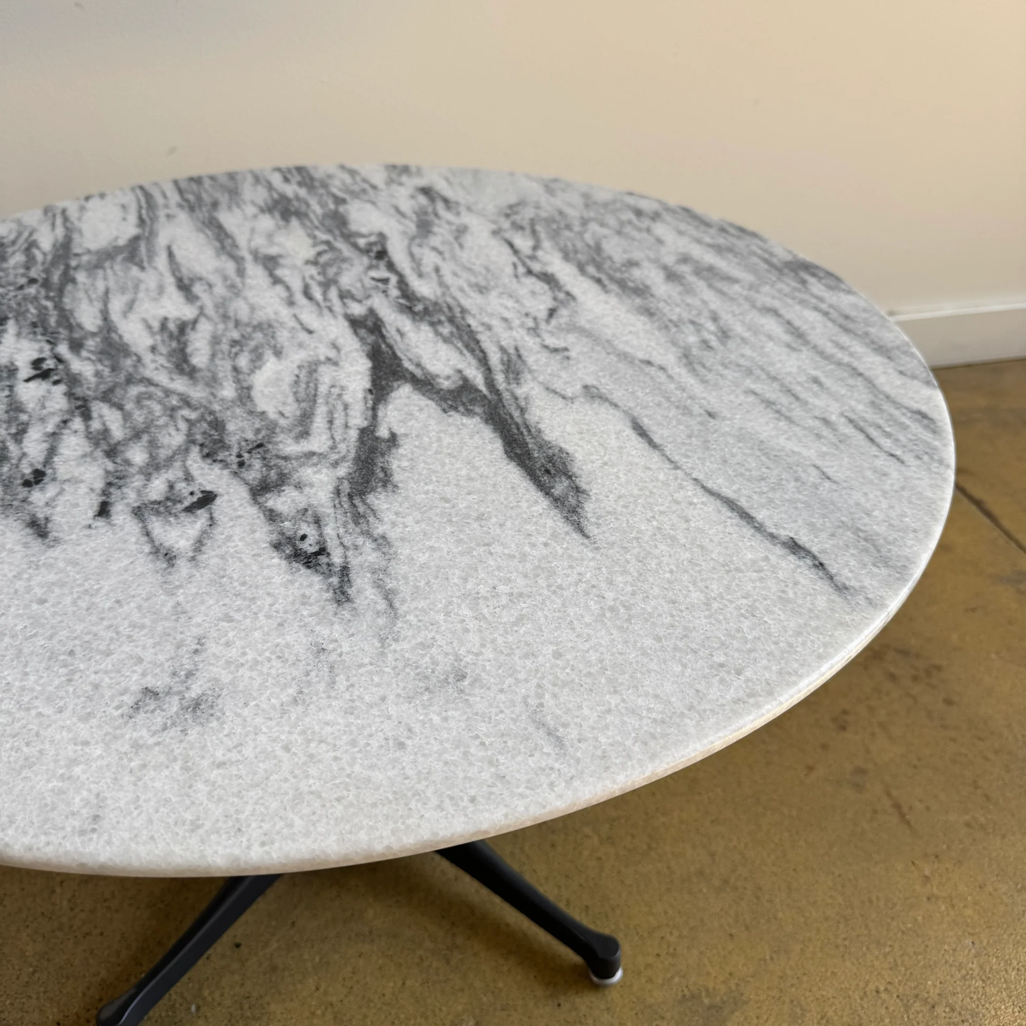 Rare! Herman Miller George Nelson Pedestal Marble Coffee Table - Image 3