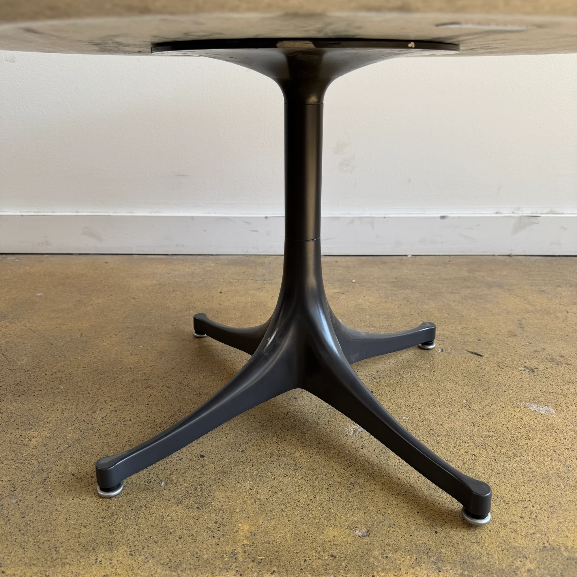Rare! Herman Miller George Nelson Pedestal Marble Coffee Table - Image 6