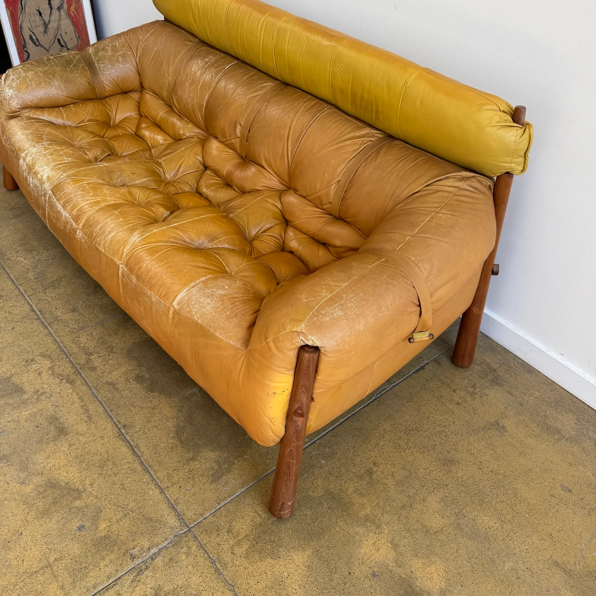 Rare! Percival Lafer MP-81 Leather Sofa - Image 7