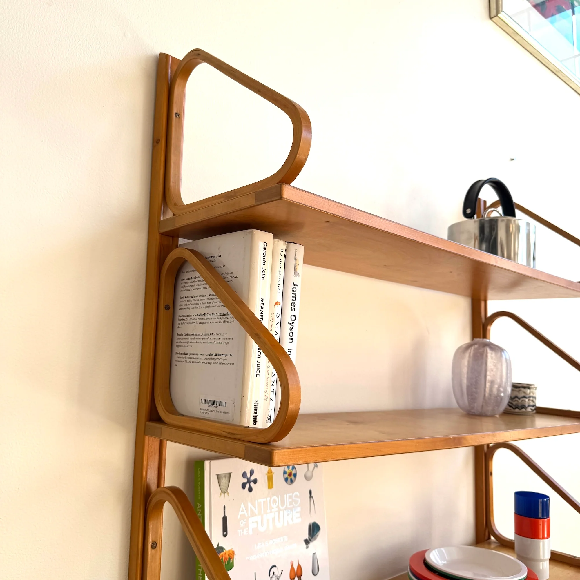 Rare! Vintage Artek Alvar Aalto "Model 112" 3 Wall shelf - Image 7