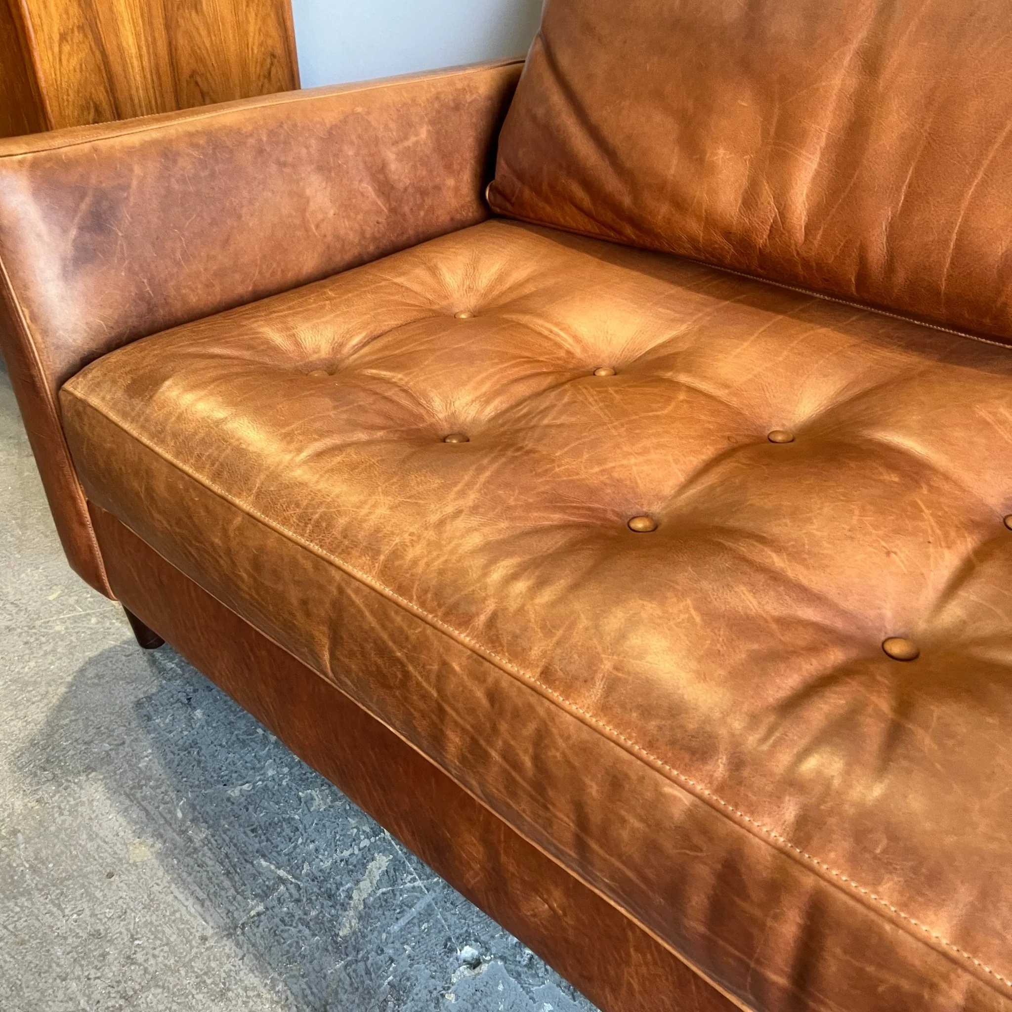 Rejuvenation Hastings Leather 86 Sofa - Image 5