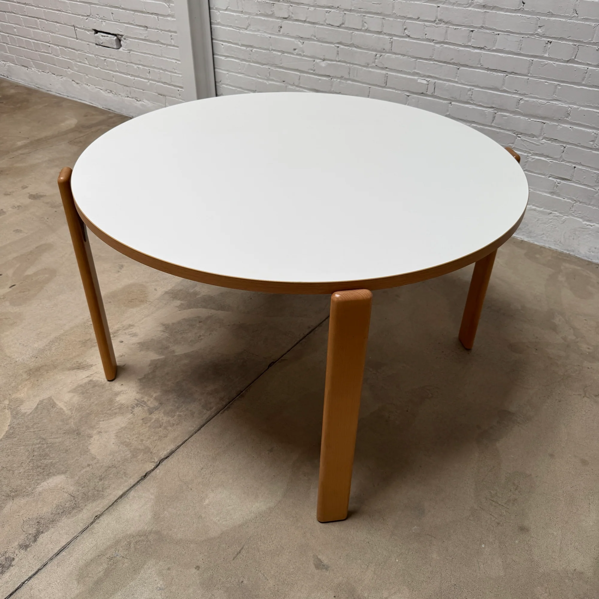 Rey White Laminate Dining Table by HAY - Image 3