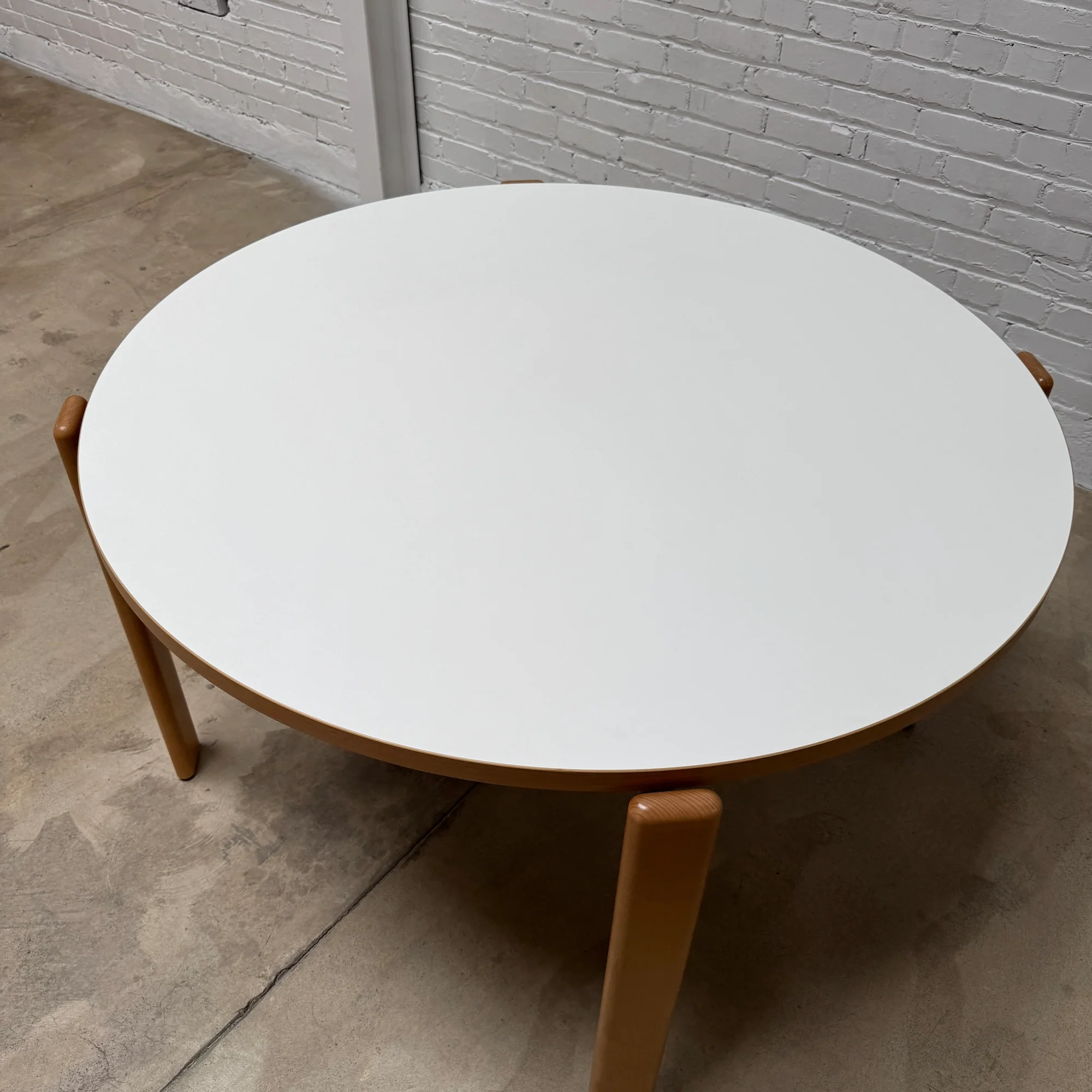 Rey White Laminate Dining Table by HAY - Image 6