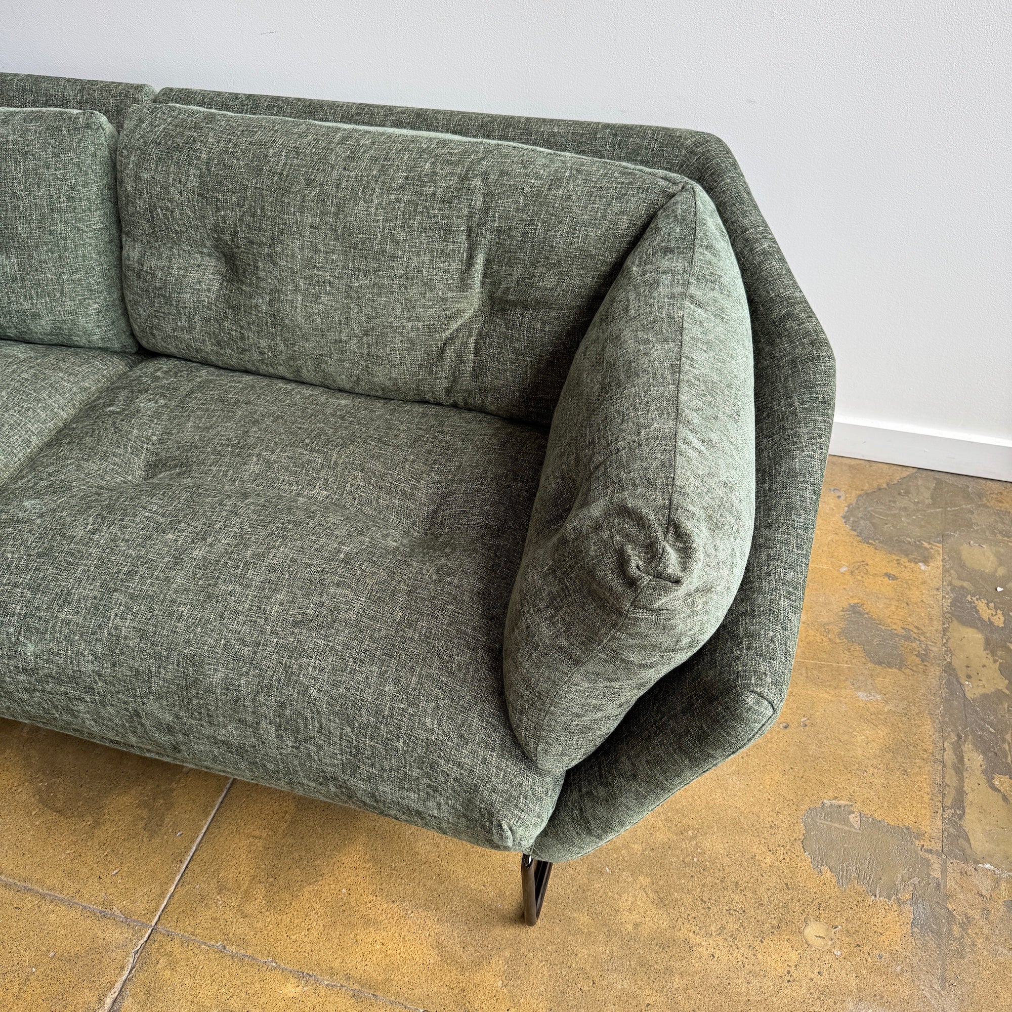 Saba Italia "New York Suite" Sage Green Sofa - Image 4