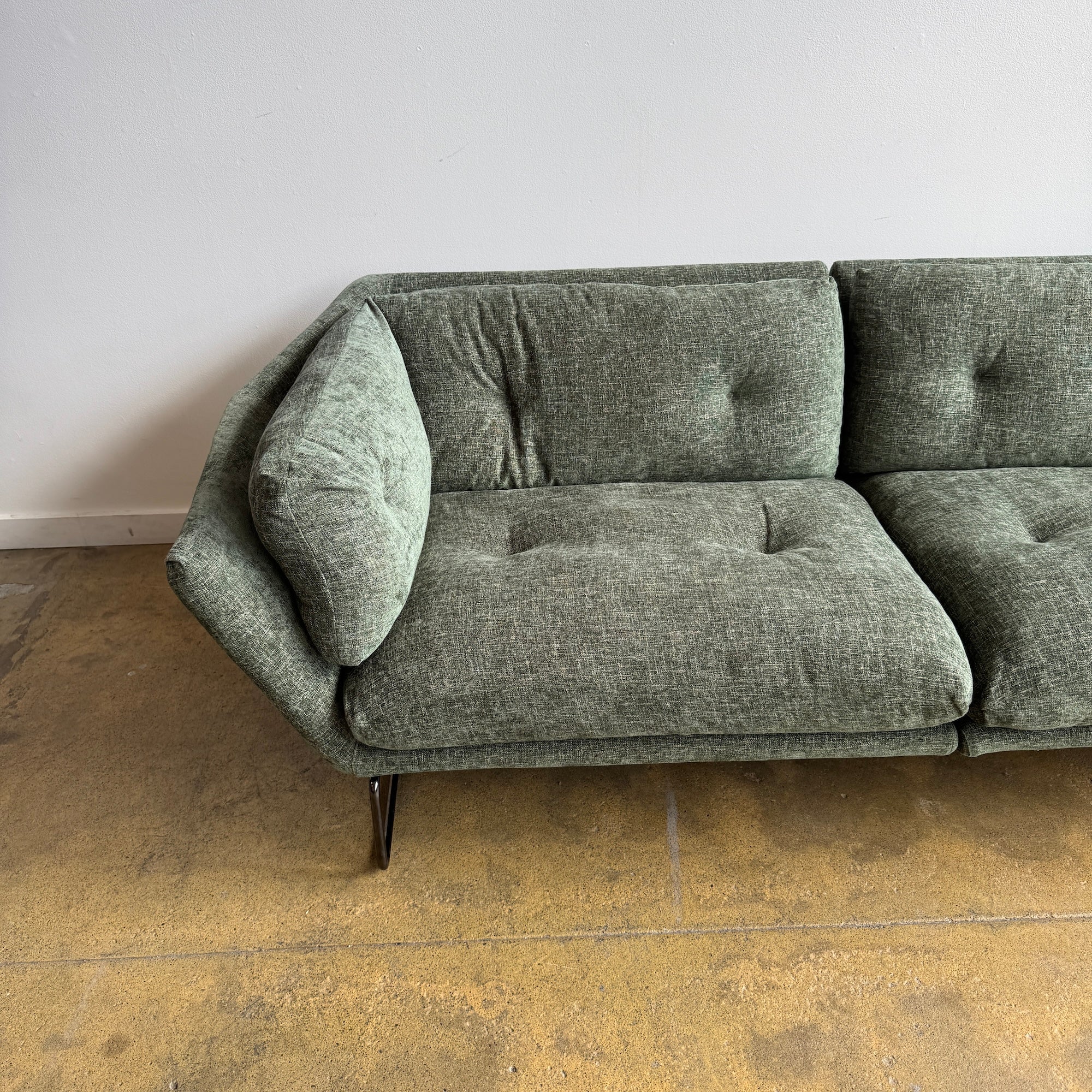 Saba Italia "New York Suite" Sage Green Sofa - Image 5