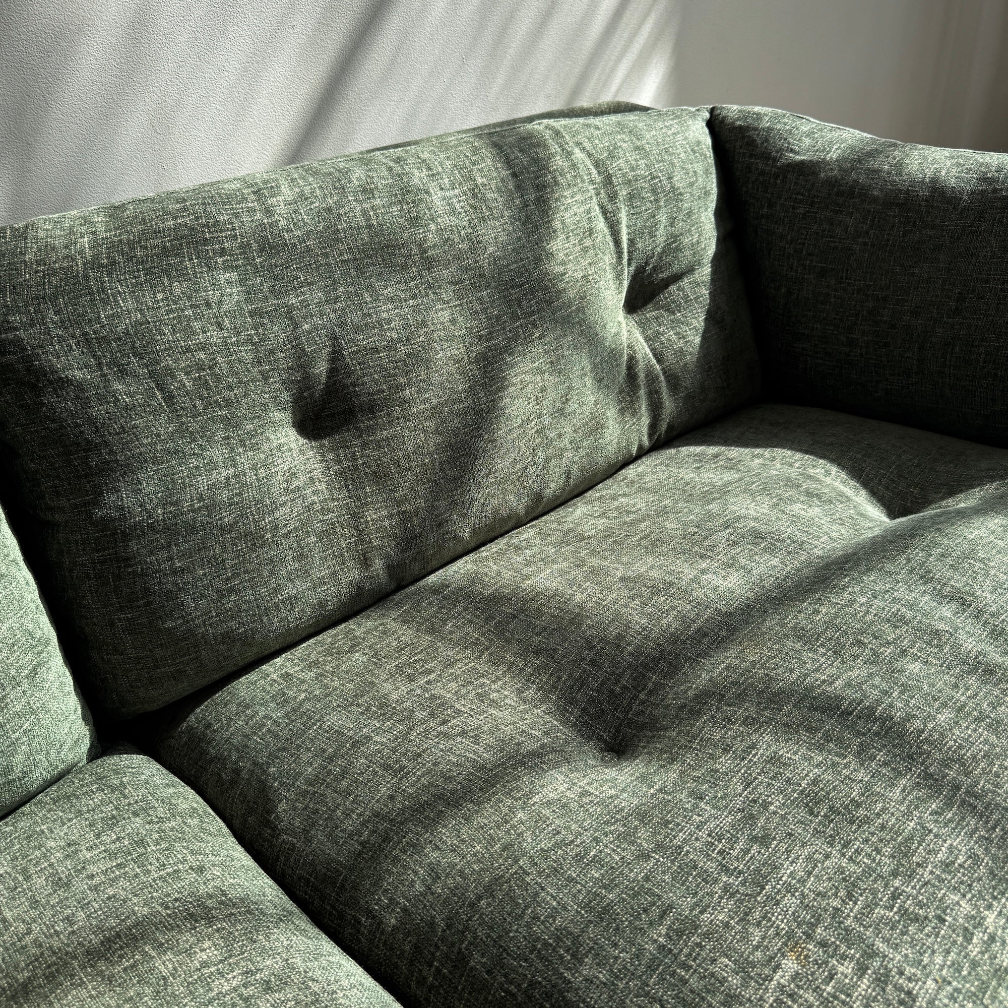 Saba Italia "New York Suite" Sage Green Sofa - Image 7