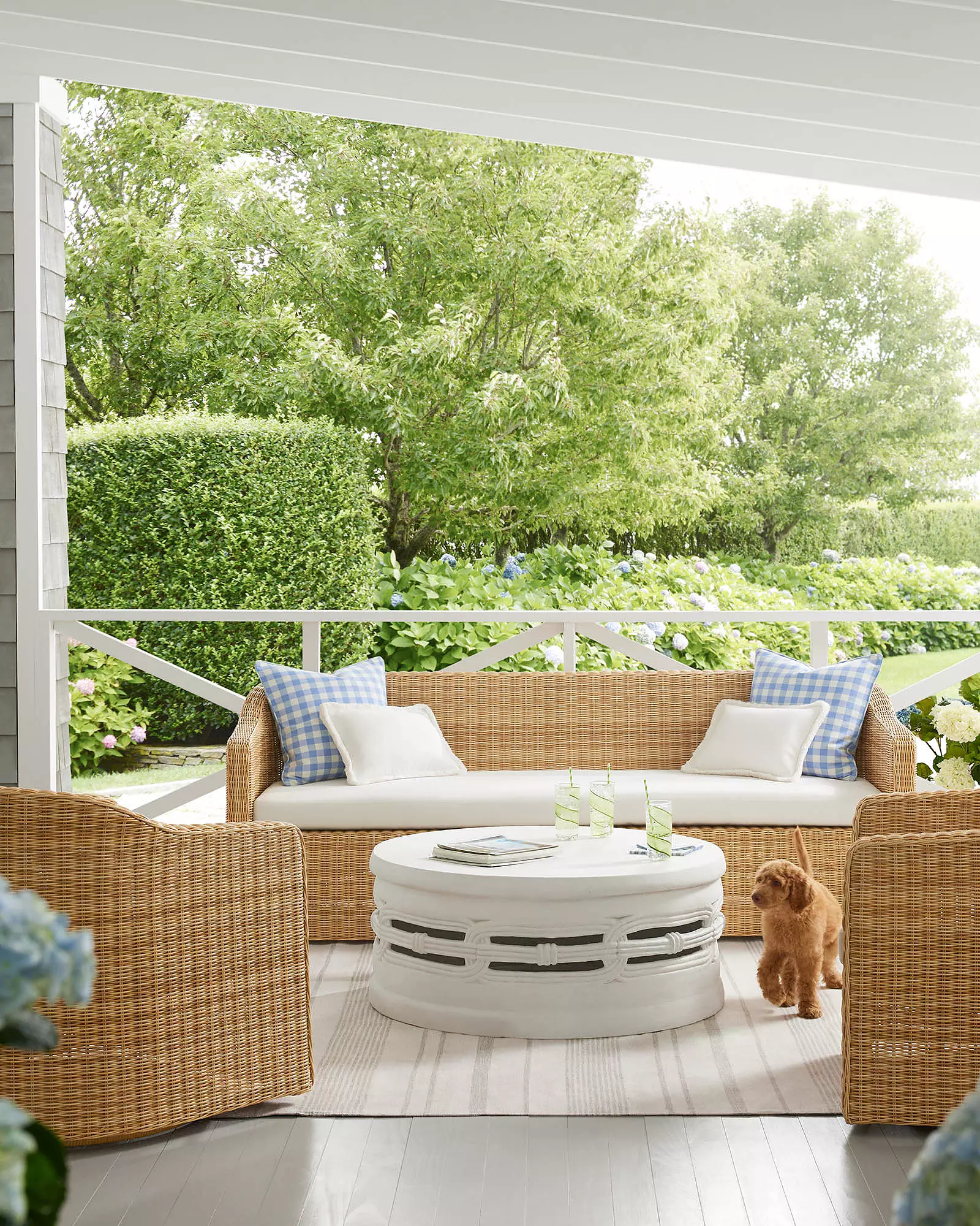 Serena and Lily 8X10 St. Martin Perennials Indoor/ Outdoor Rug - Image 3