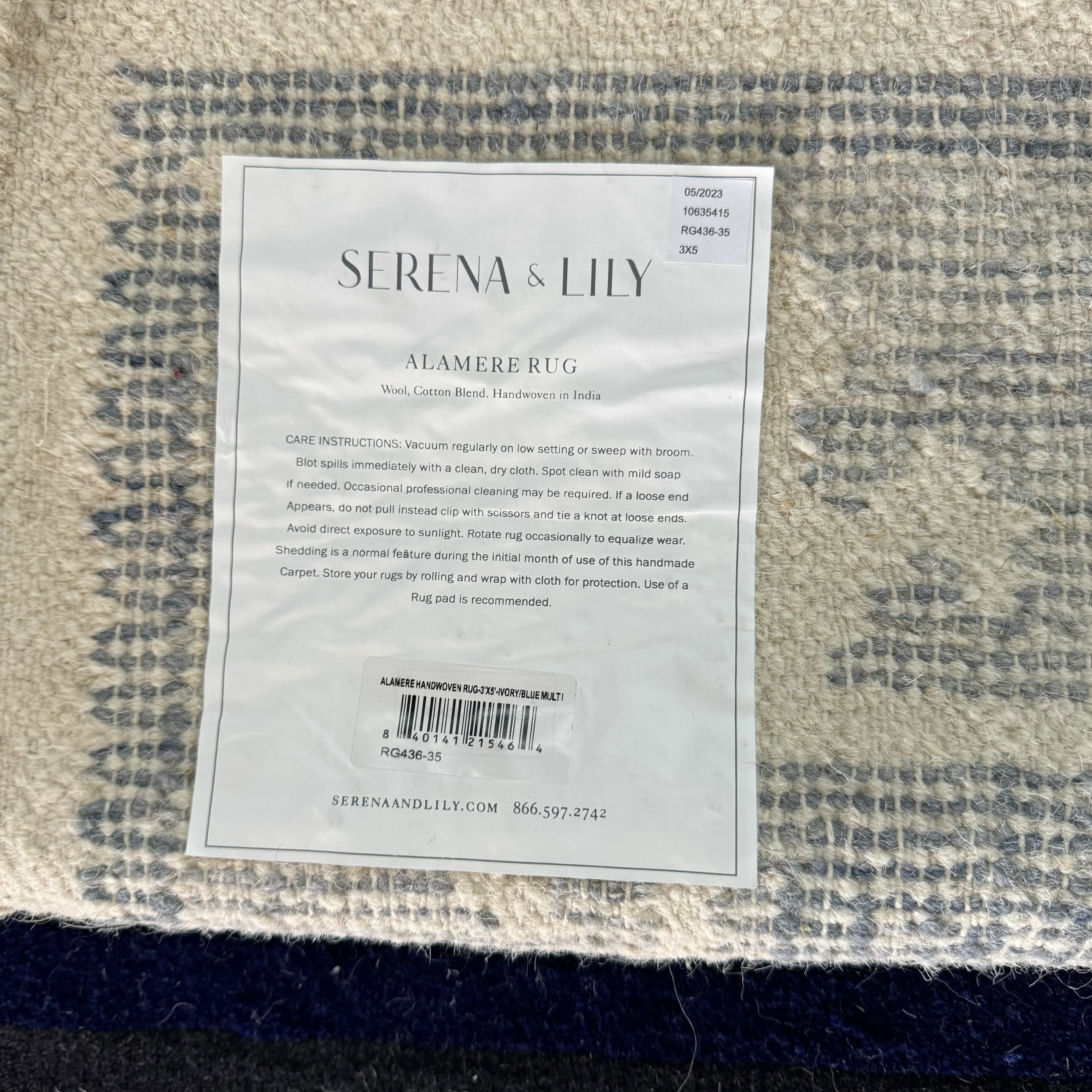 Serena and Lily Alamere rug 3X5 - Image 4