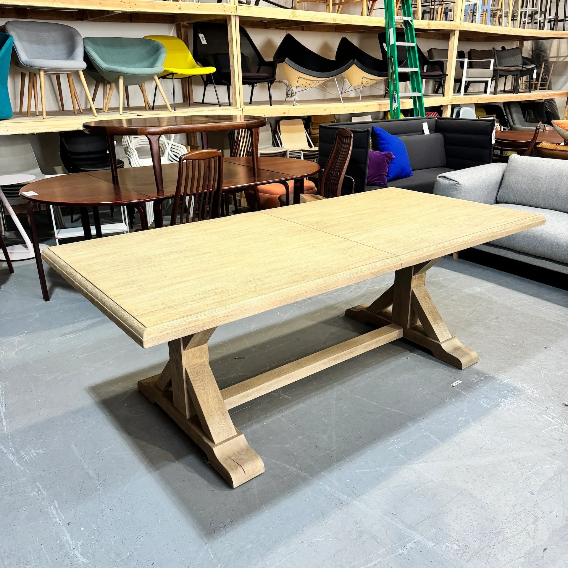 Serena and Lily Lake House Expandable Dining Table (New Condition) - Image 3