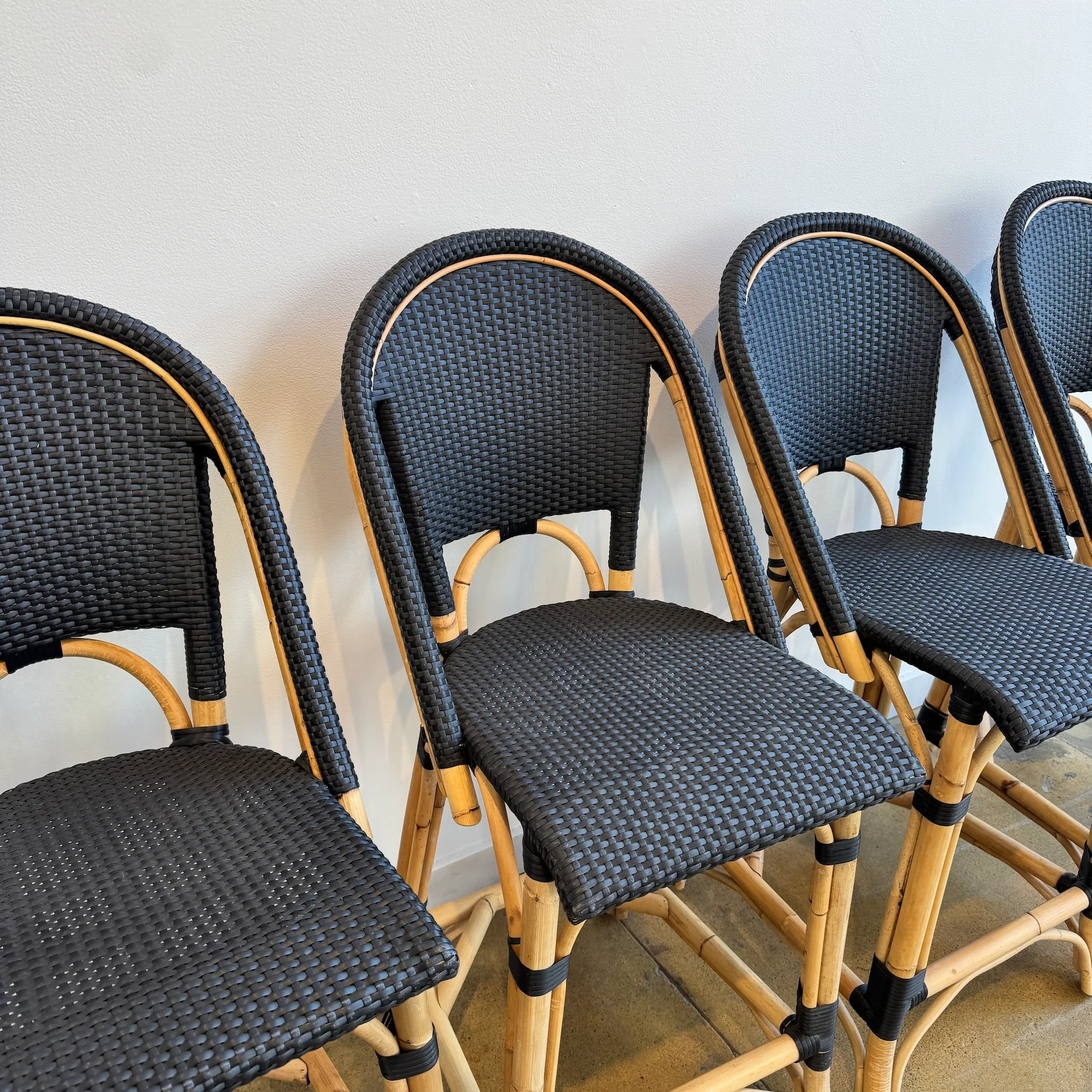 Serena and Lily Riviera Rattan Counter Stools (New condition) - Image 5