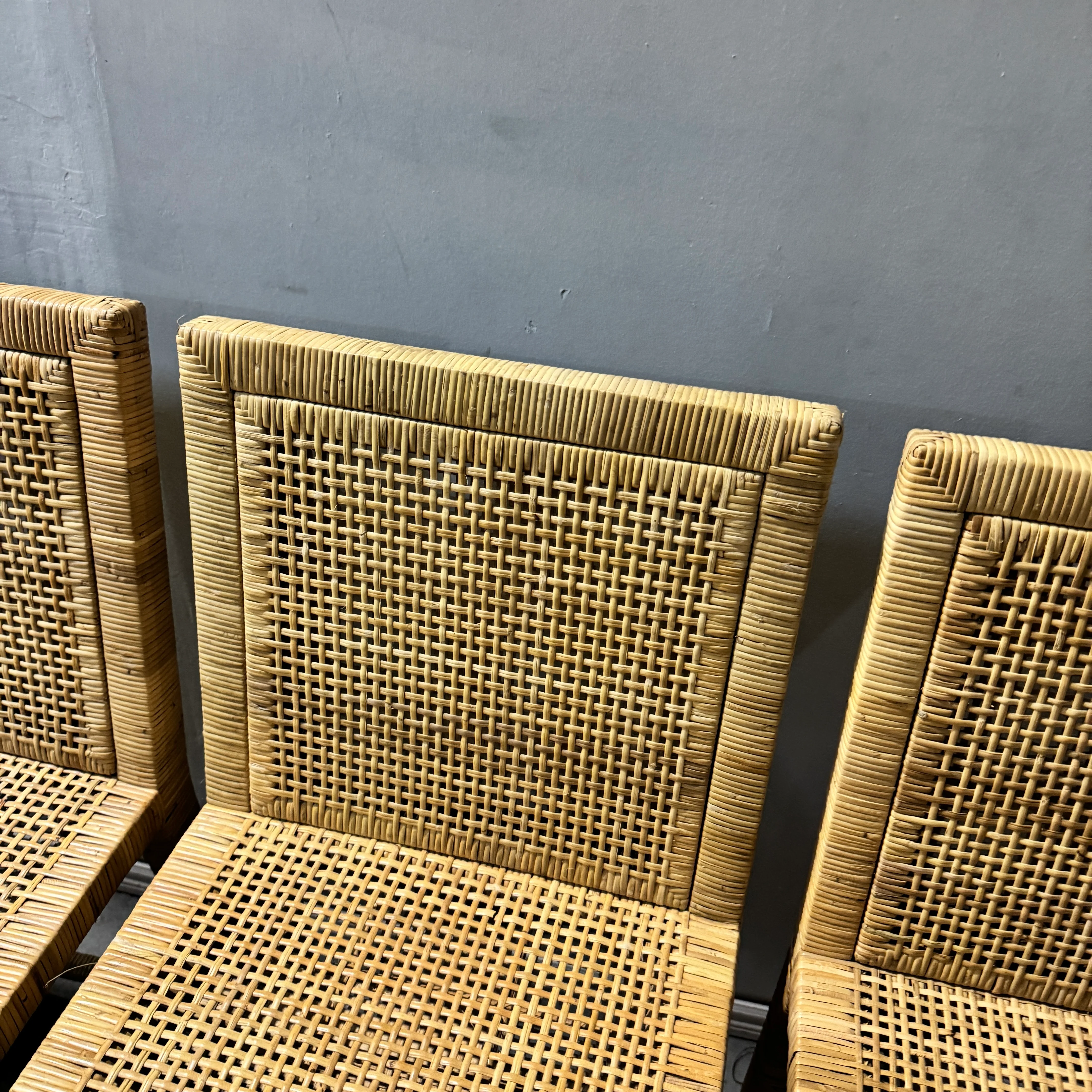 Serena and Lily Set of 4 Balboa Rattan Counter Stools - Image 5
