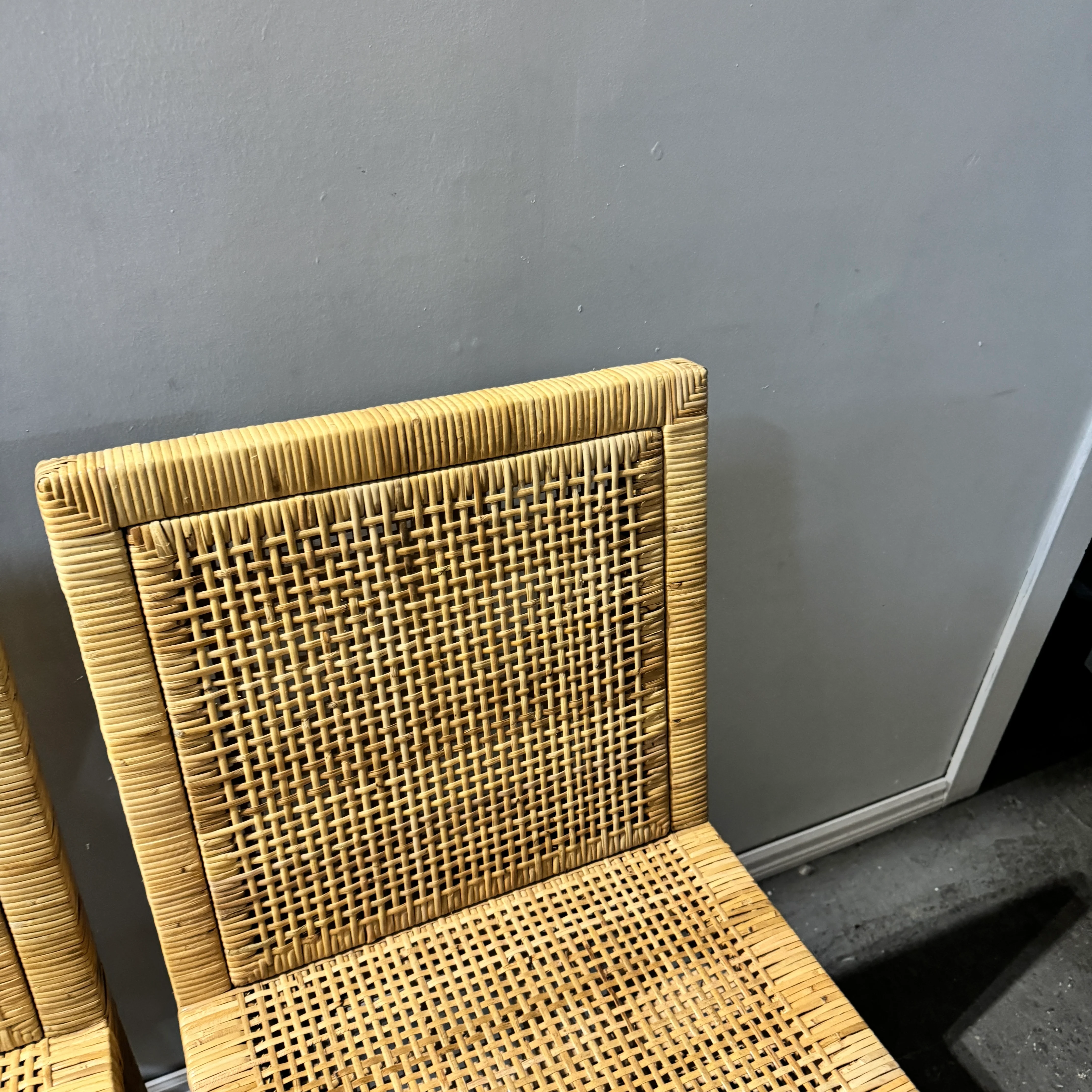 Serena and Lily Set of 4 Balboa Rattan Counter Stools - Image 6