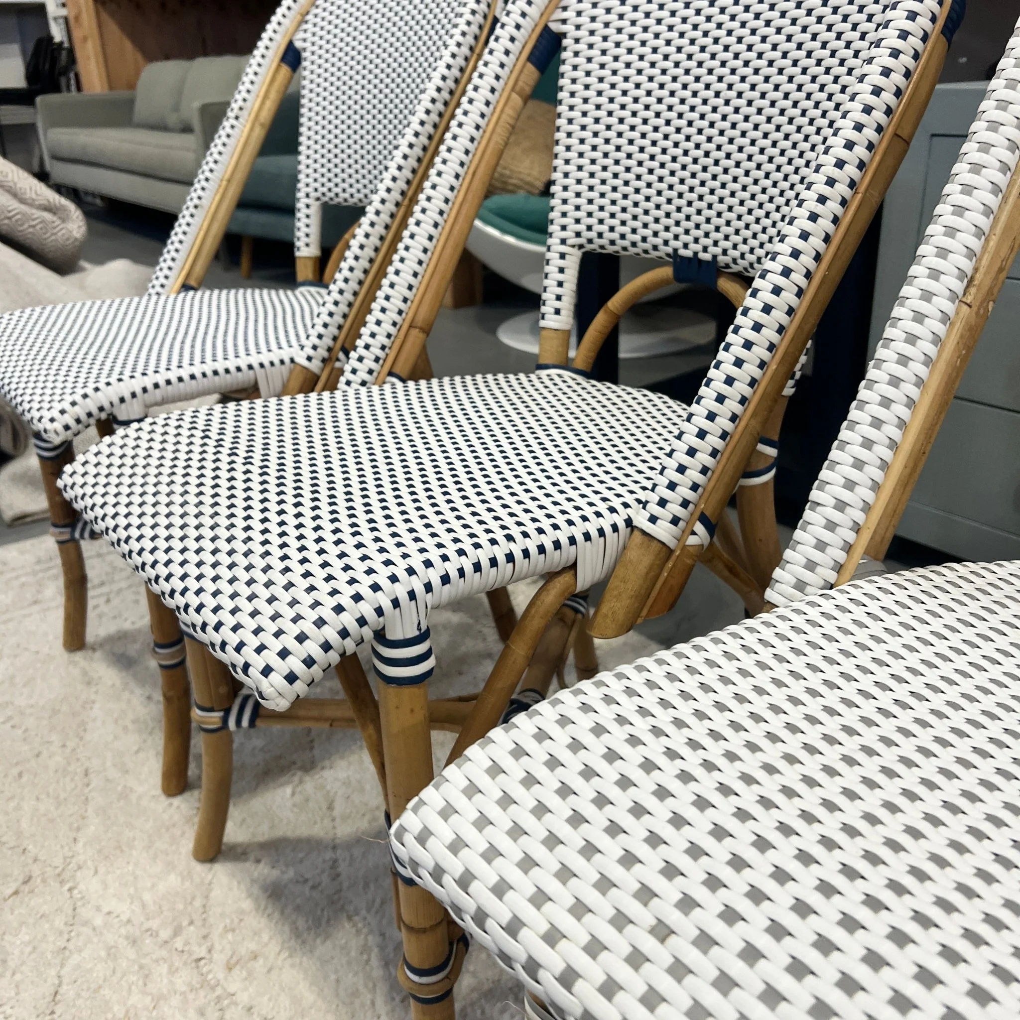 Serena and Lily Set of 4 Riviera dining chairs - Image 3