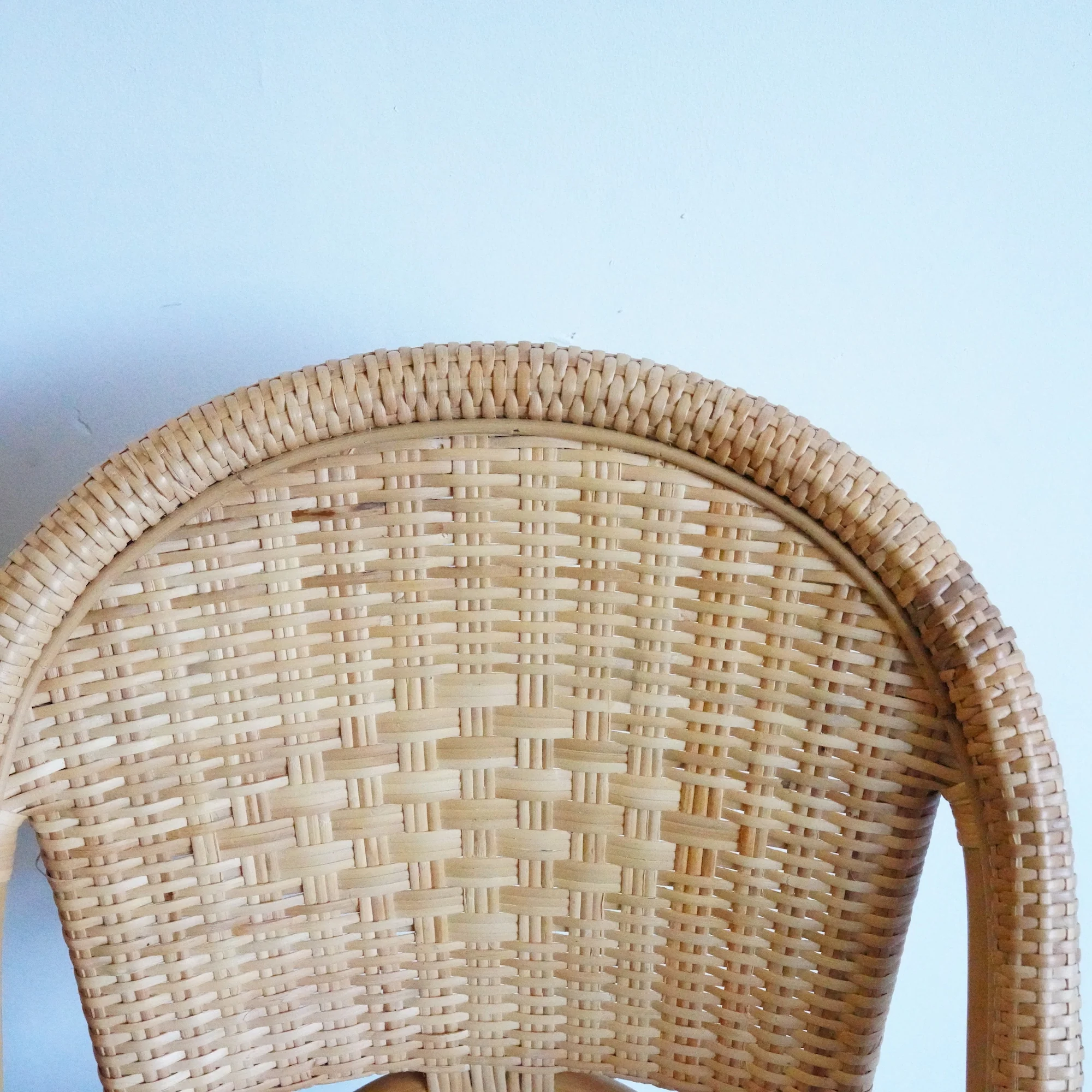 Serena and Lily Sunwashed Riviera Rattan Dining Chair - Image 4