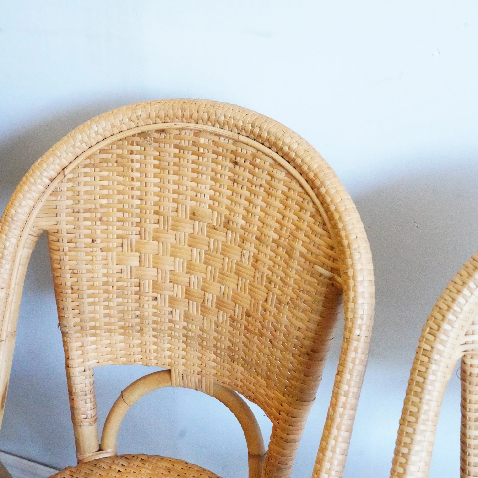 Serena and Lily Sunwashed Riviera Rattan Dining Chair - Image 5