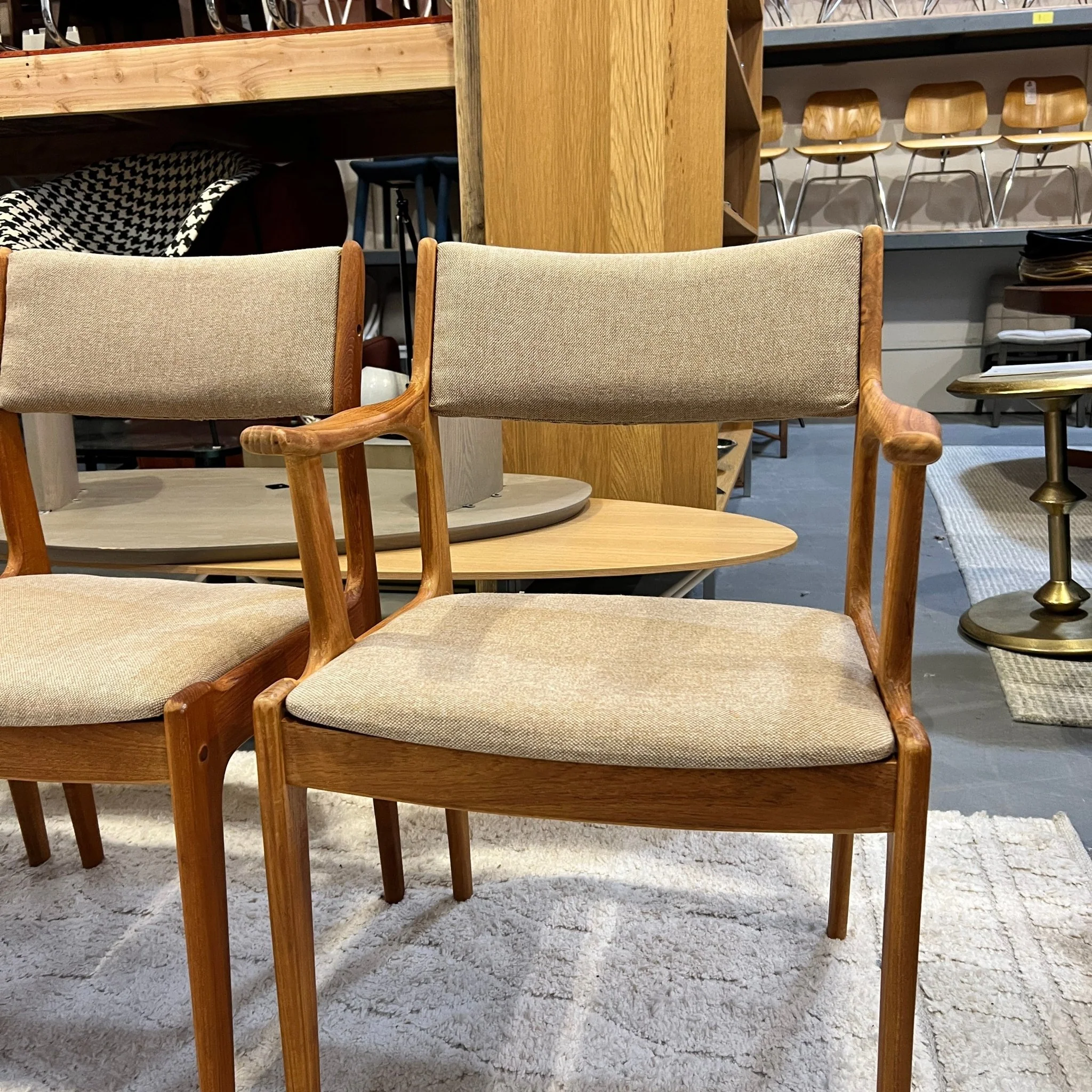 Set of 6 Vintage Teak Danish Modern Dining Chairs - Image 8