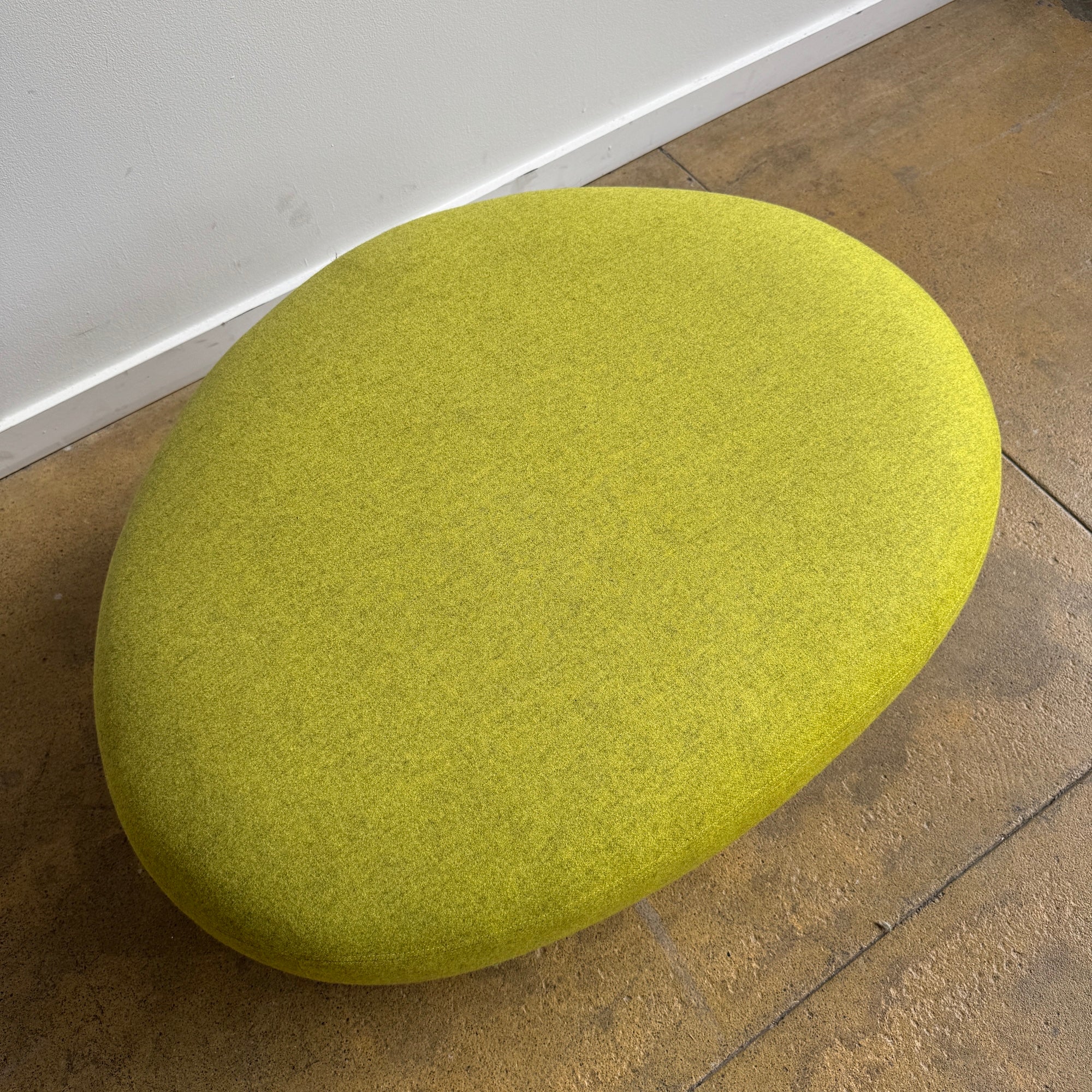 Softline SISTERS Pouf in Maharam Green Fabric - Image 5