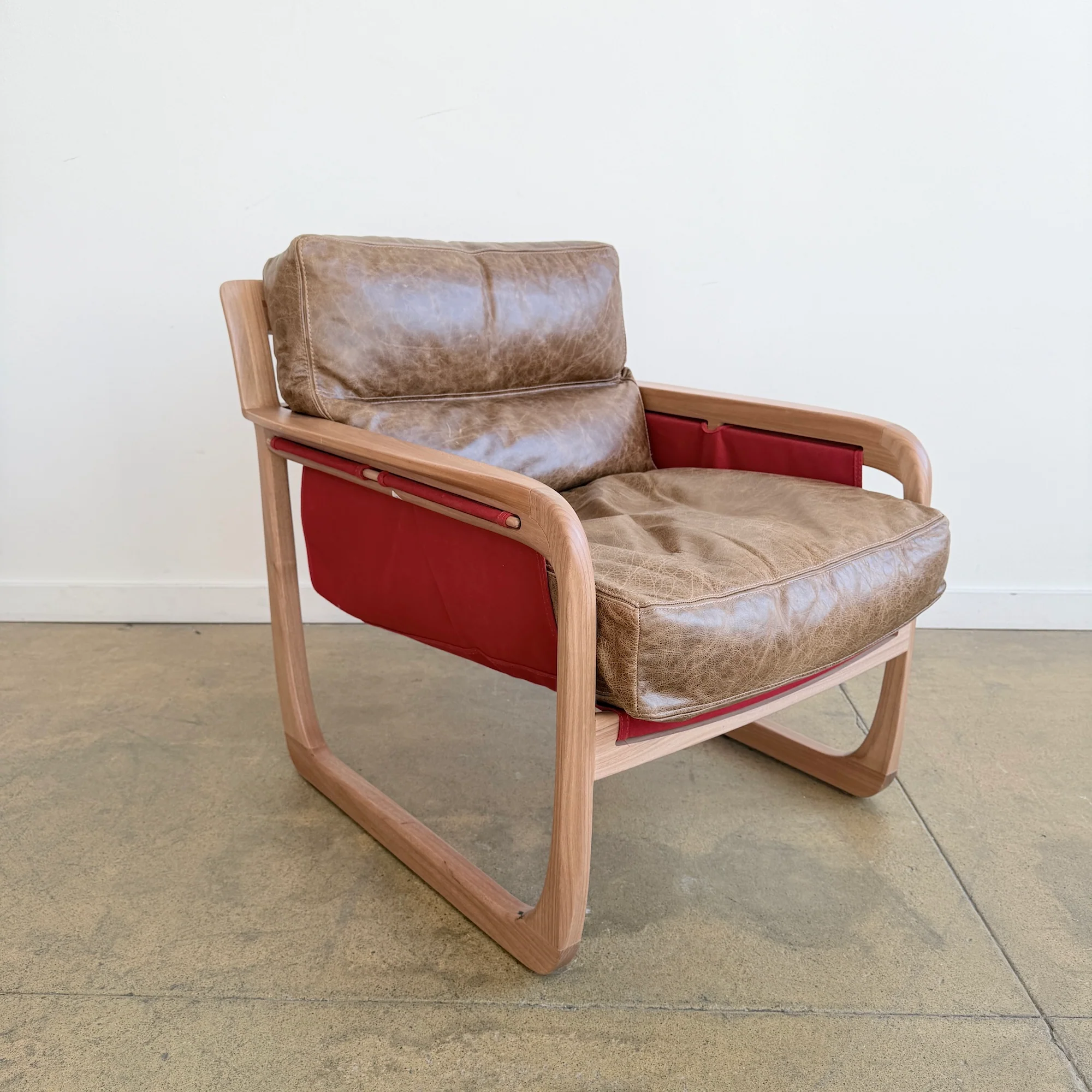 Sossego Pitu Leather Chaise Lounge Chair - Image 7