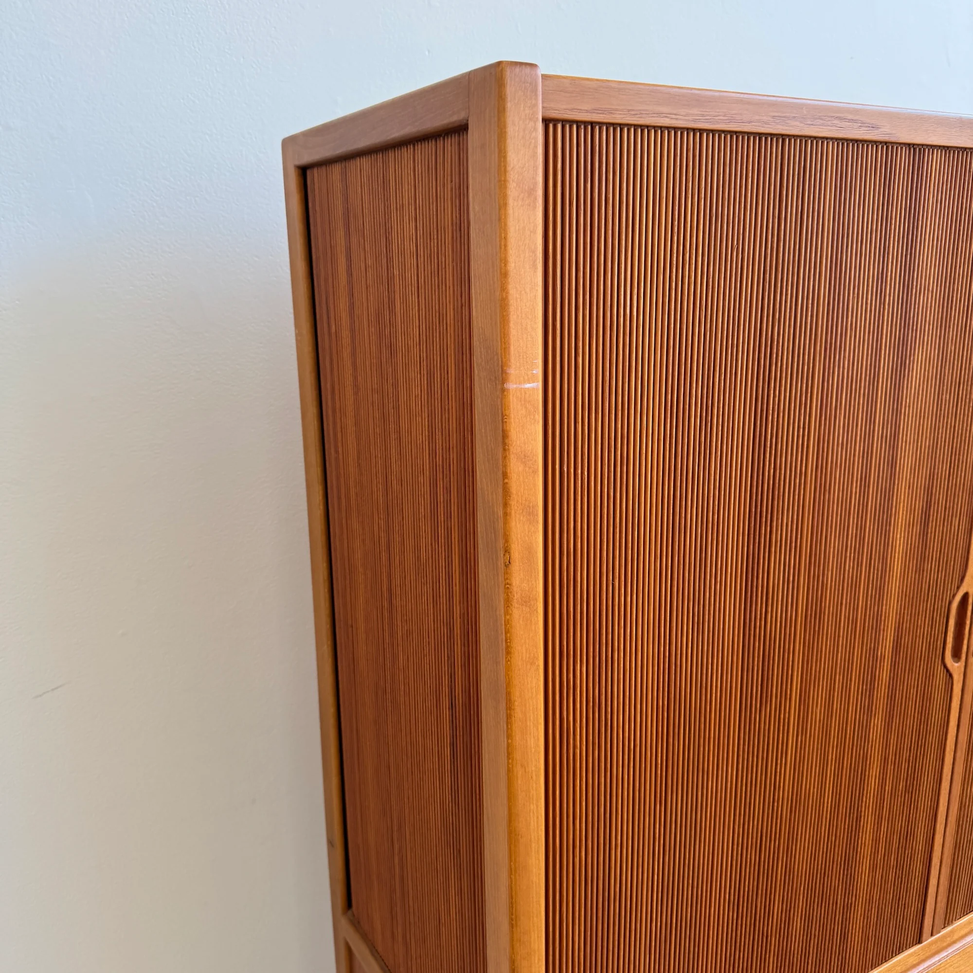 Swedish Carl-Axel Acking for Bodafors Teak Tambour Door Cabinet, 1950s - Image 5