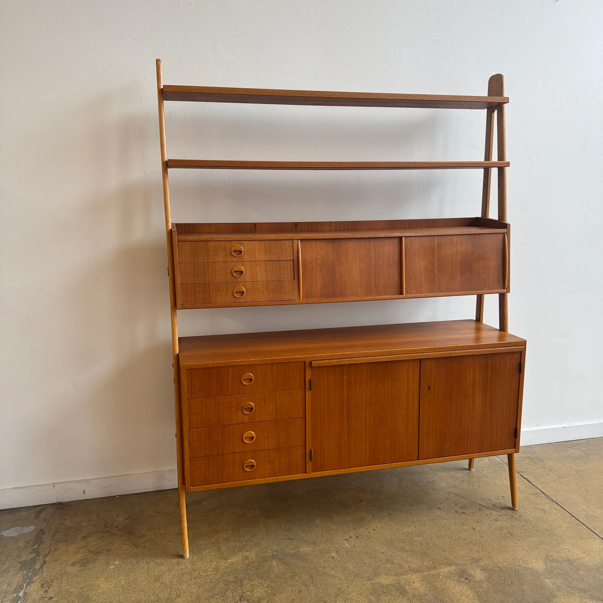 Swedish Mid-Century Modern Bookshelf with Storage by AB Svenska Ramfabriken - Image 2