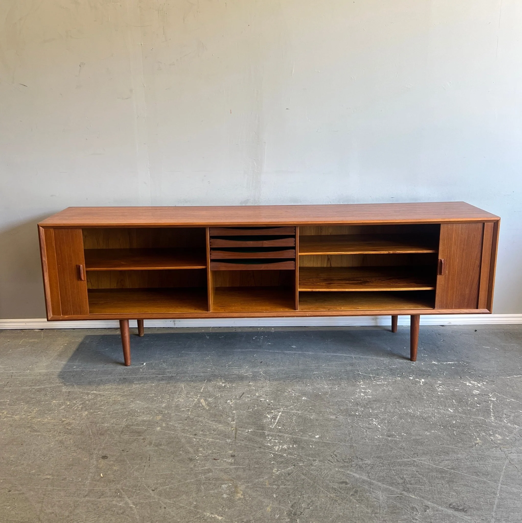 Teak Mid Century Danish Server by Svend Larsen for Faarup Mobel Fabrik - Image 4