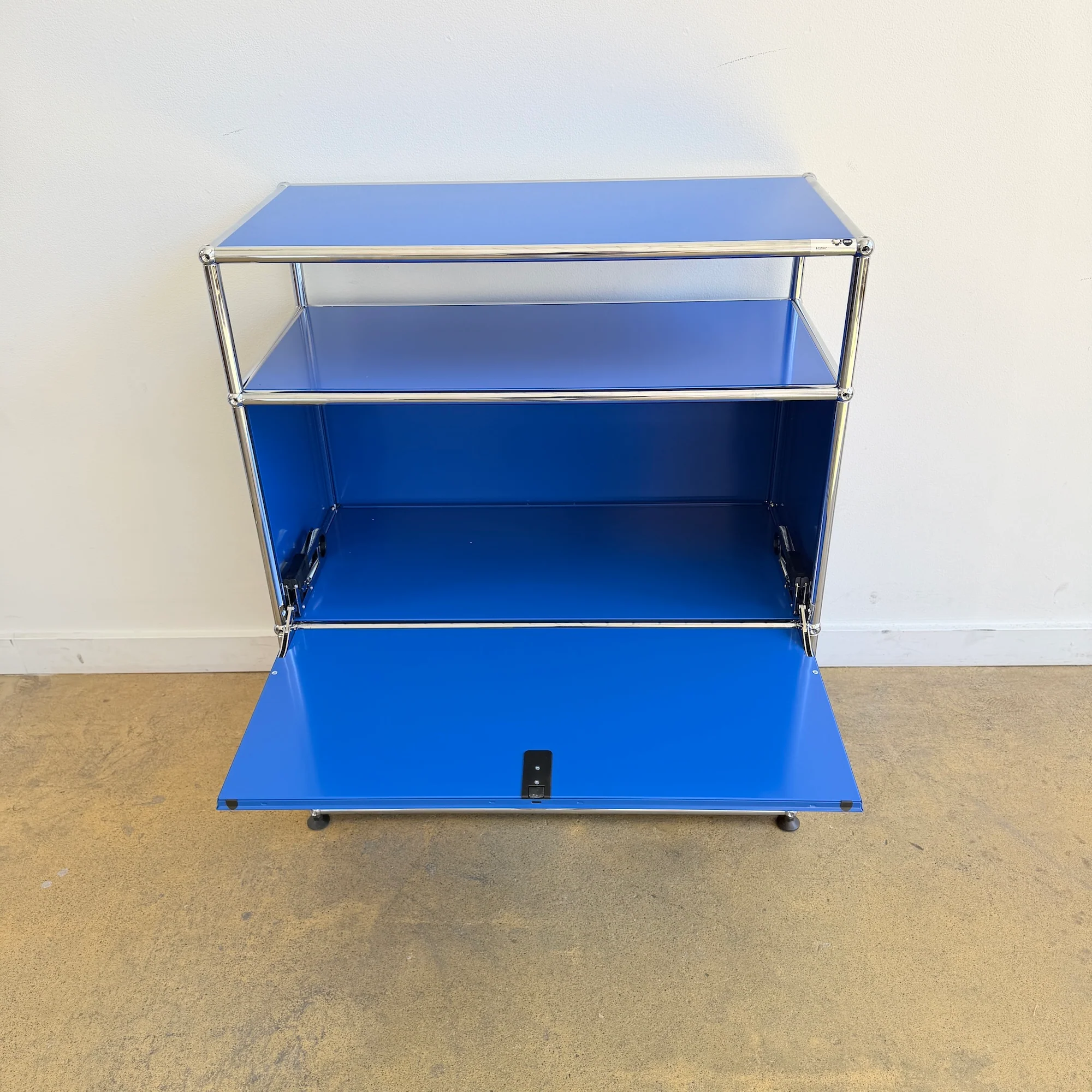 USM Haller 1X3 Tall Shelf - Gentian Blue - Image 5