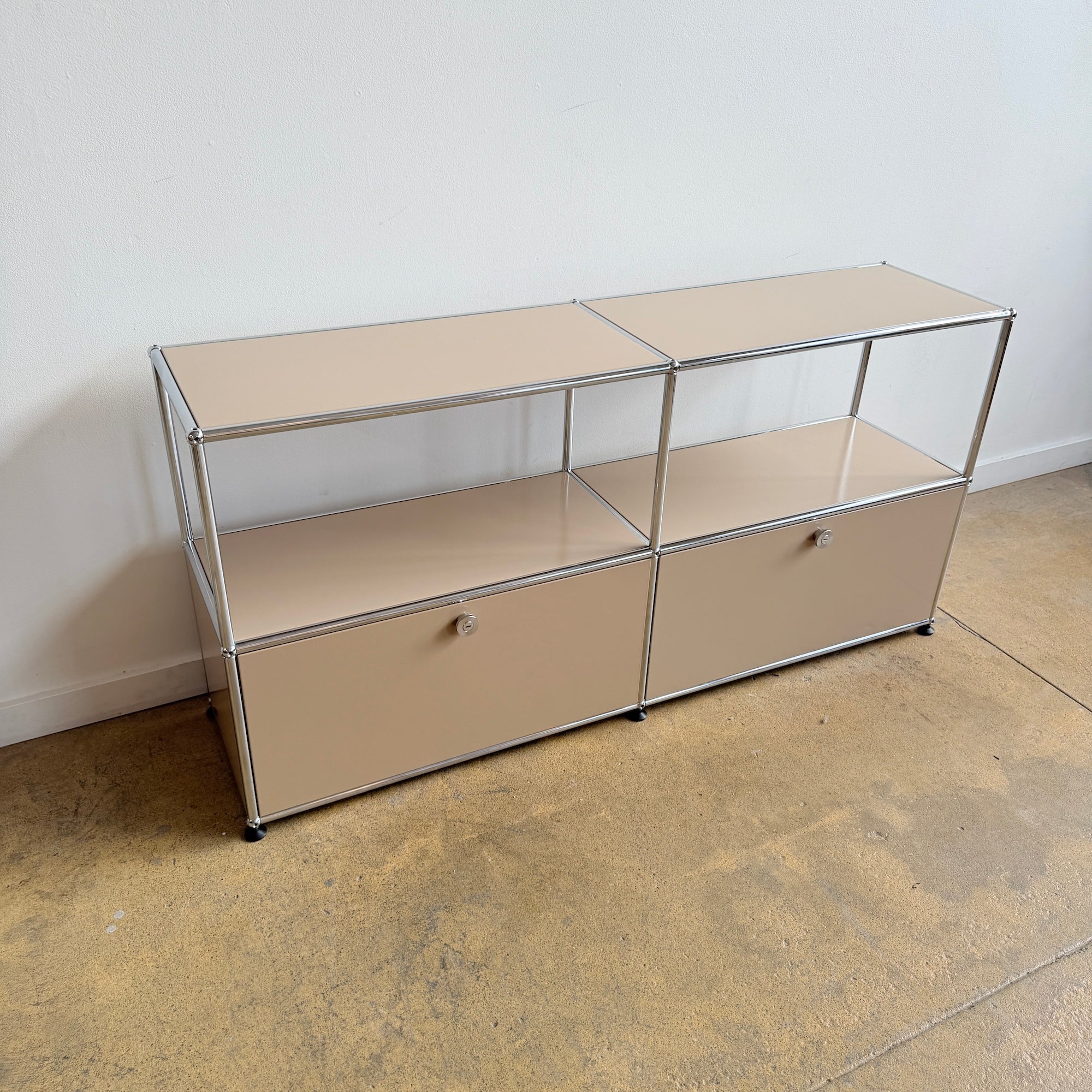 USM Haller 2X2 Media Console - Beige - Image 3