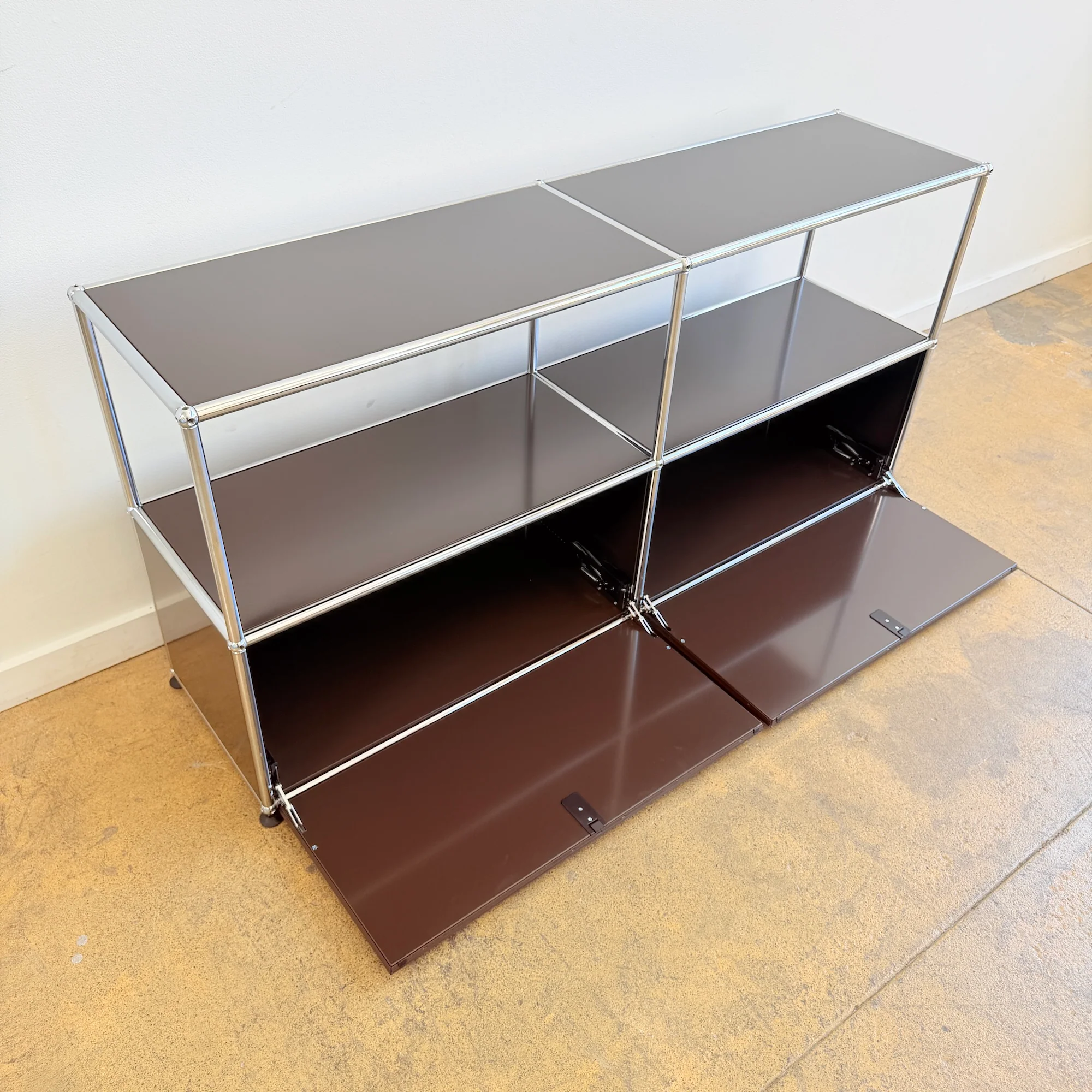 USM Haller 2X2 Media Console - Brown - Image 5