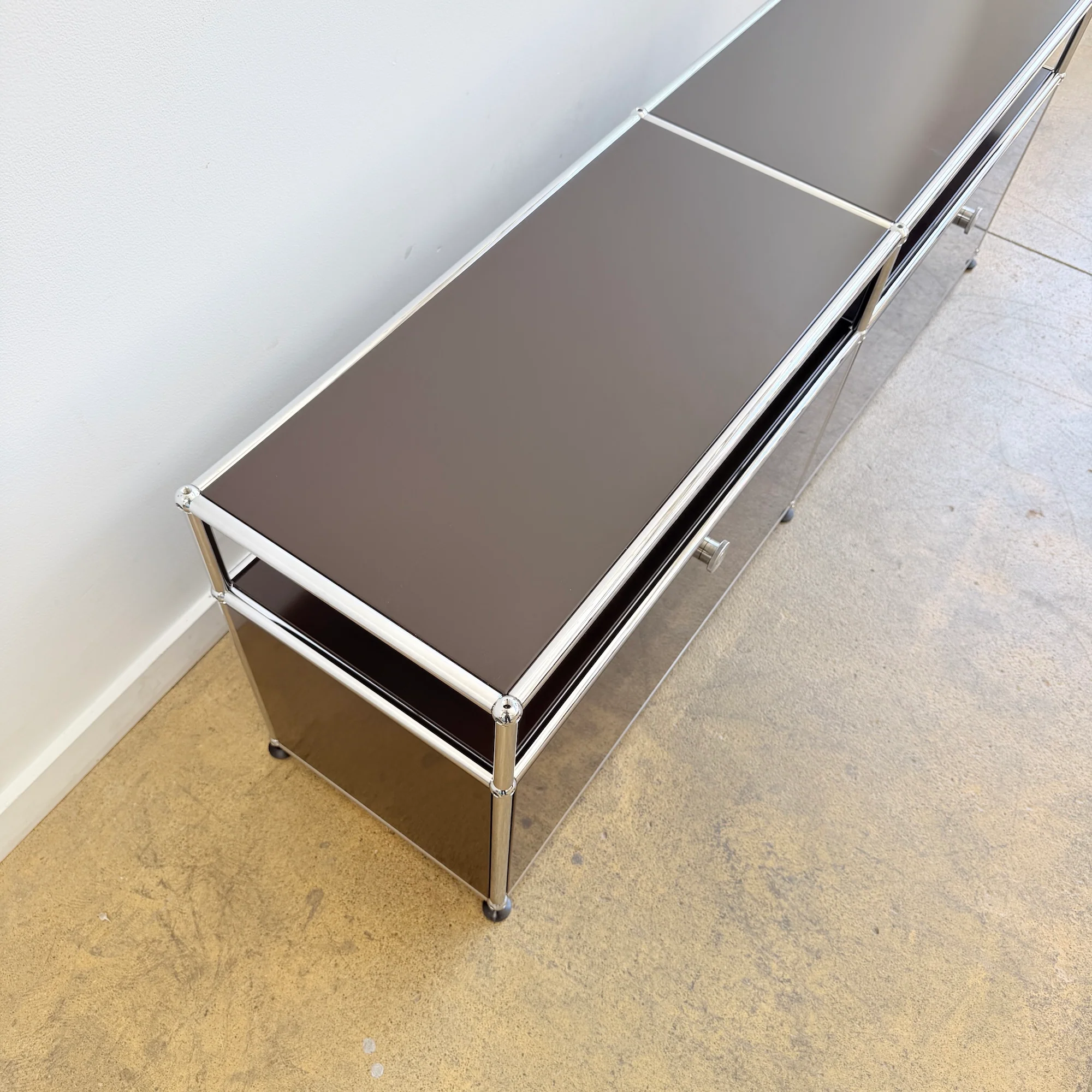 USM Haller 2X2 Media Console - Brown - Image 6